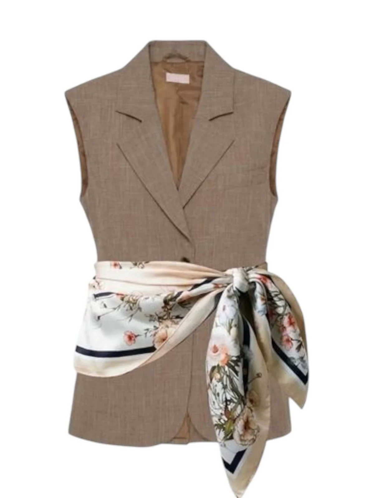 LIU JO WHITE Gilet Donna WA6165T332A 02153 Biscotto mel.