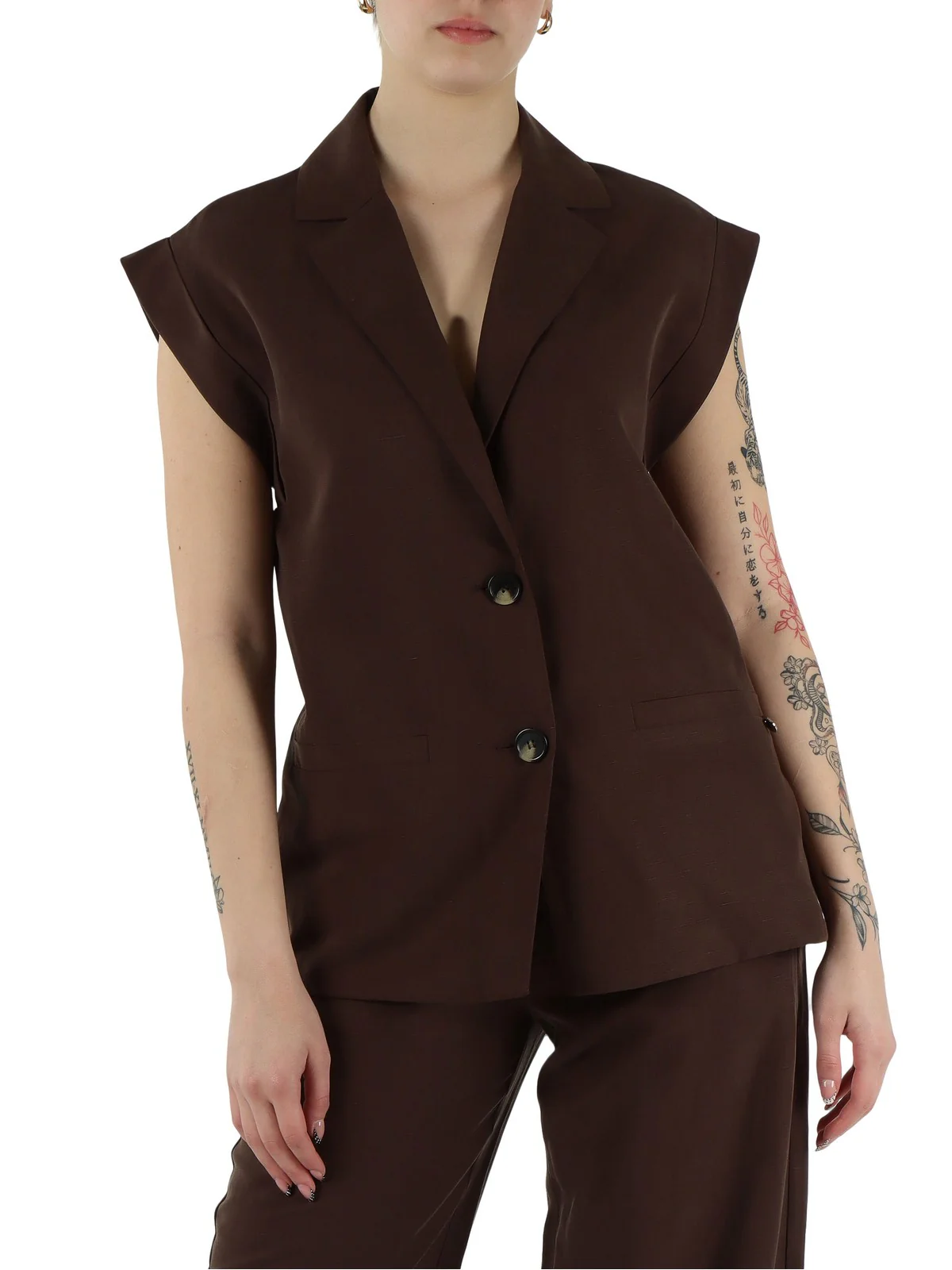 LIU JO WHITE Gilet Donna  WA6369T4818 91109 Sacher - Image 2