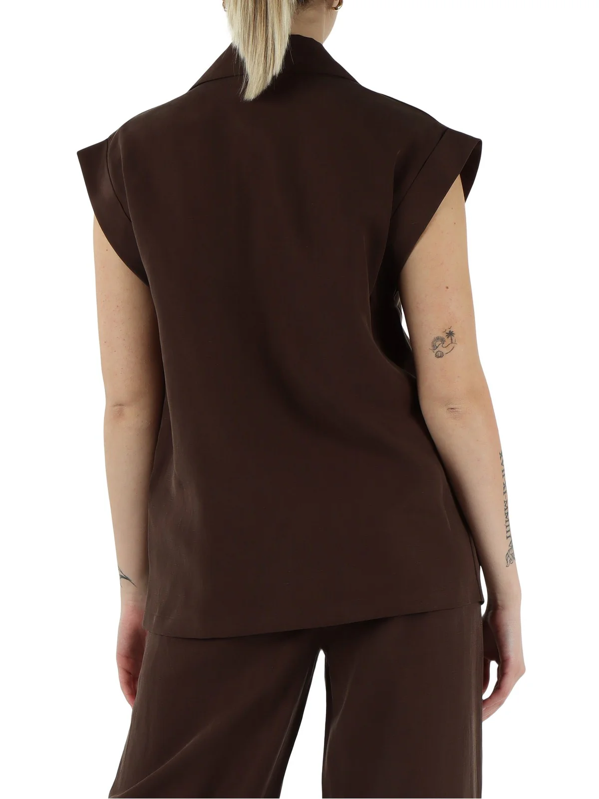 LIU JO WHITE Gilet Donna  WA6369T4818 91109 Sacher - Image 3