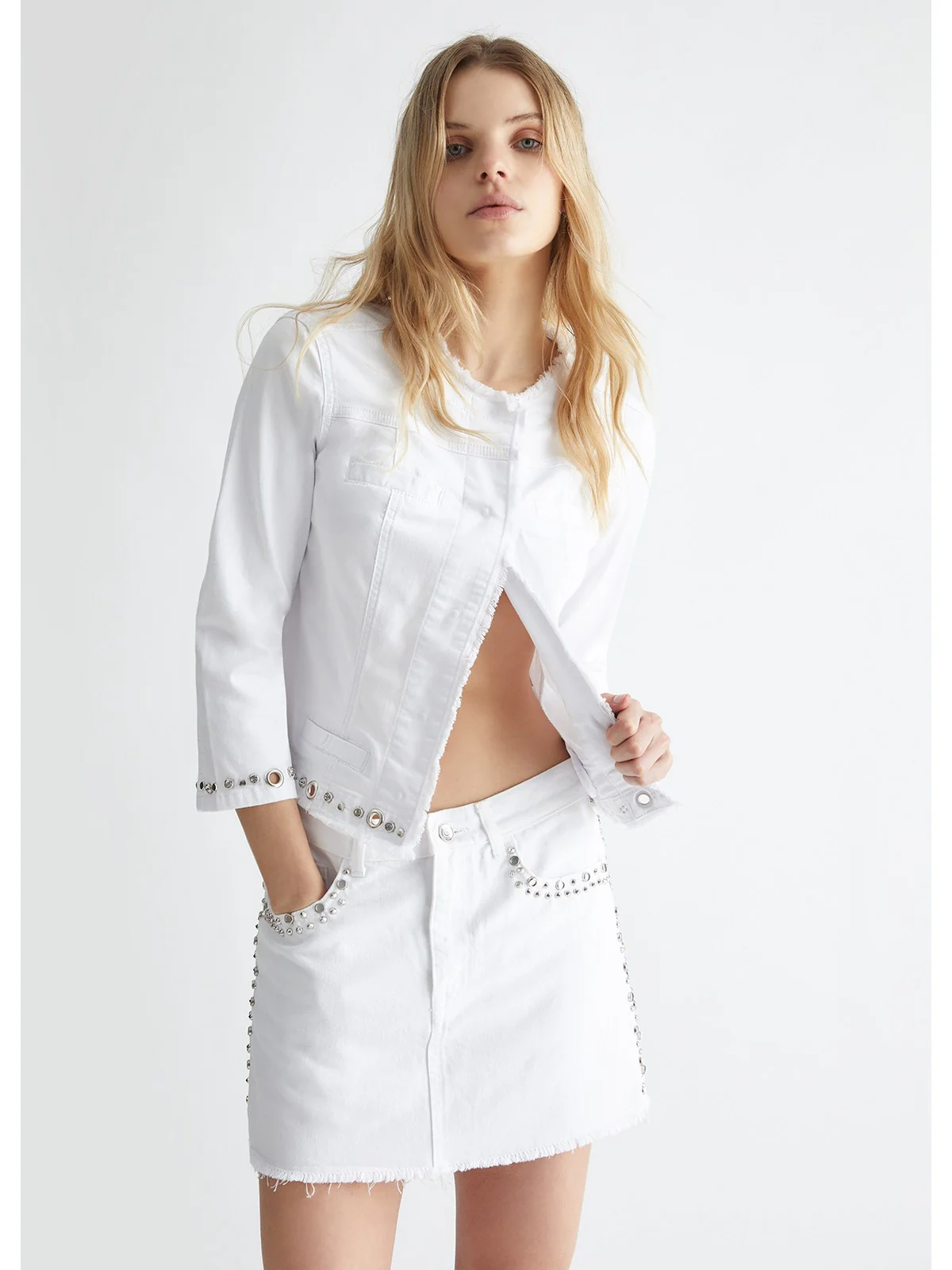 LIU JO WHITE Giubbino Donna  MA4297T4033 N9354 Bianco - Image 2
