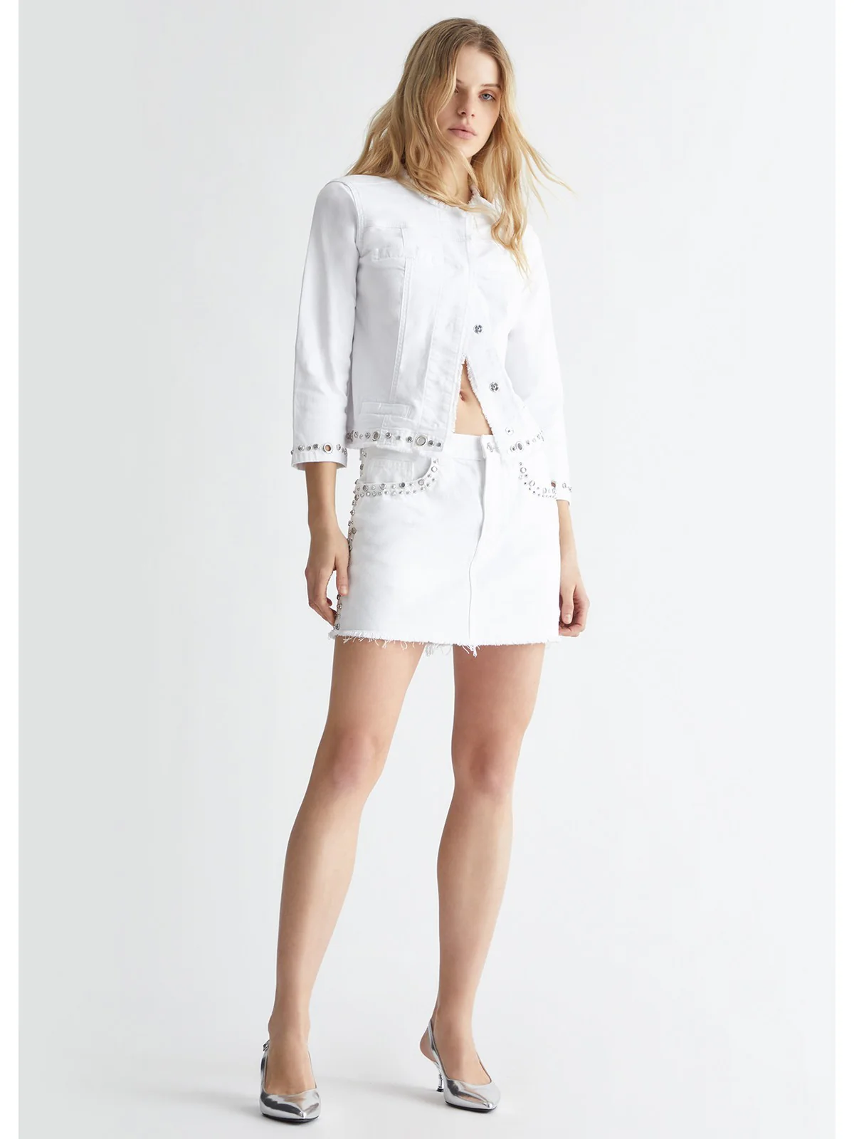 LIU JO WHITE Giubbino Donna  MA4297T4033 N9354 Bianco - Image 3