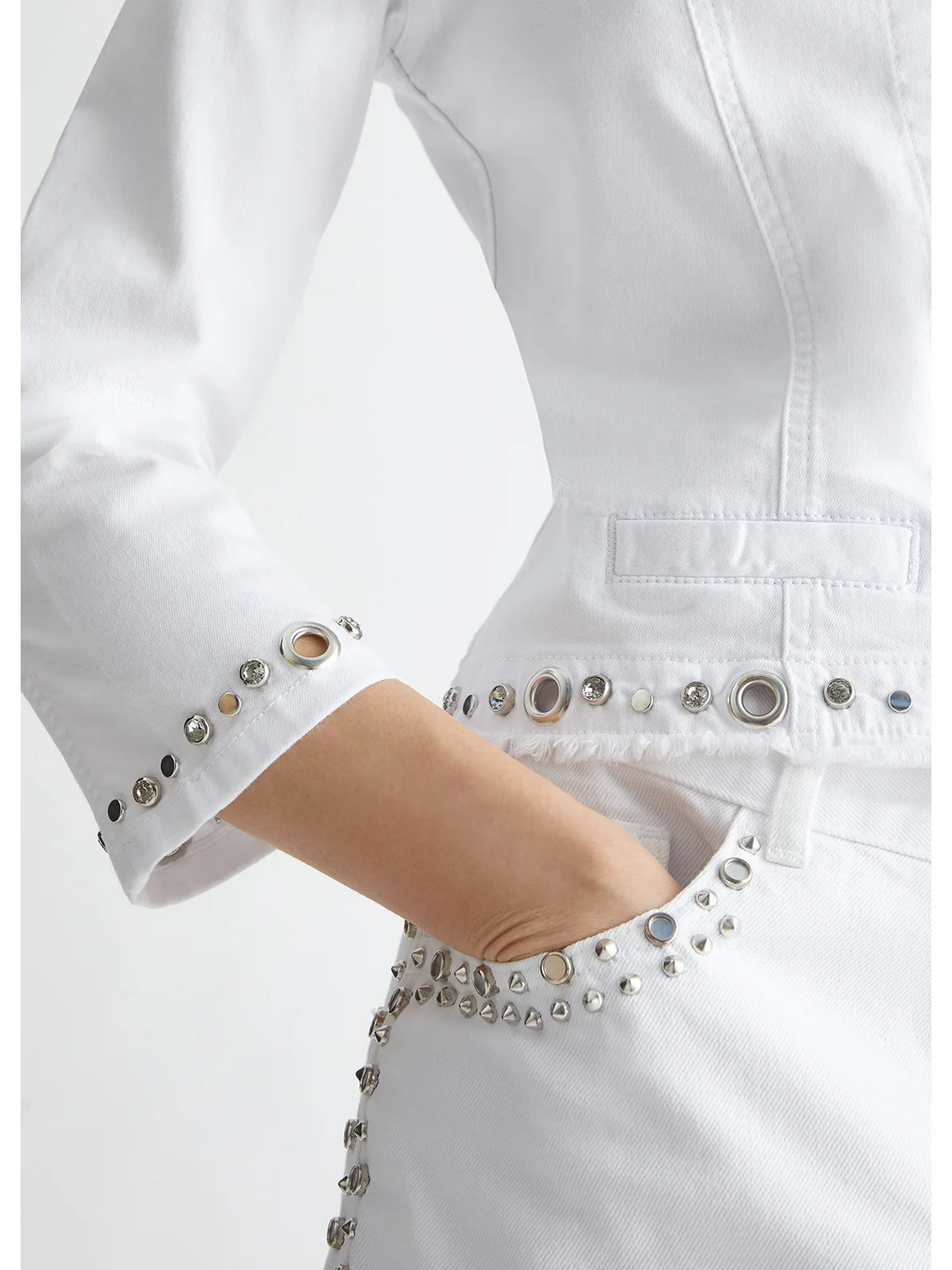LIU JO WHITE Giubbino Donna  MA4297T4033 N9354 Bianco - Image 5