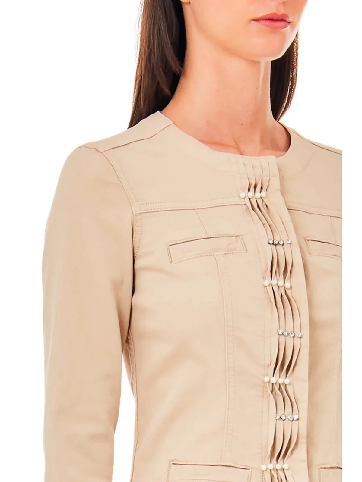 LIU JO WHITE Giubbino Donna  MA4297T4033 N9357 Beige - Image 3