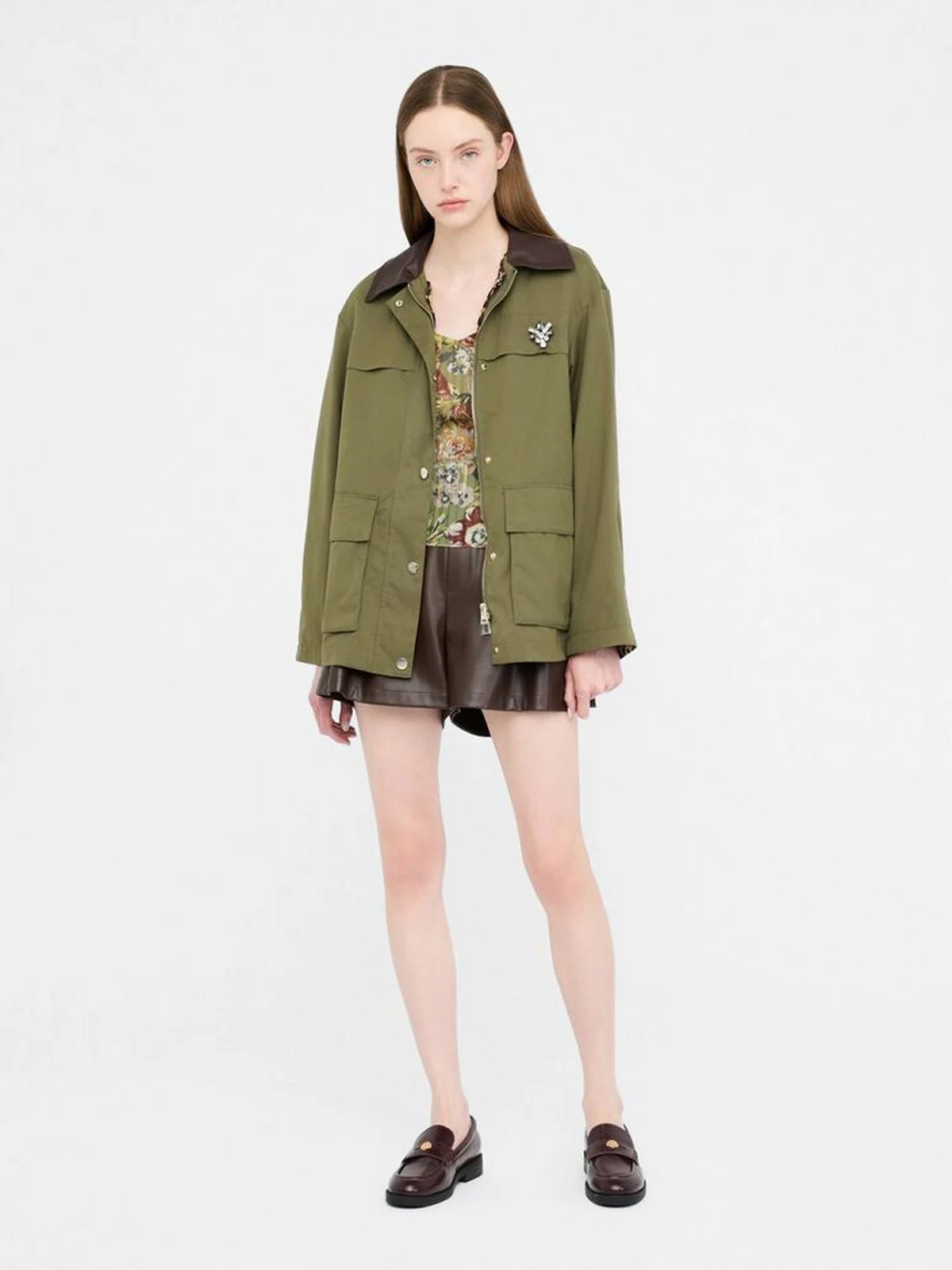 LIU JO WHITE Giubbino Donna MF5082T108A 90512 Mimetic - Image 2