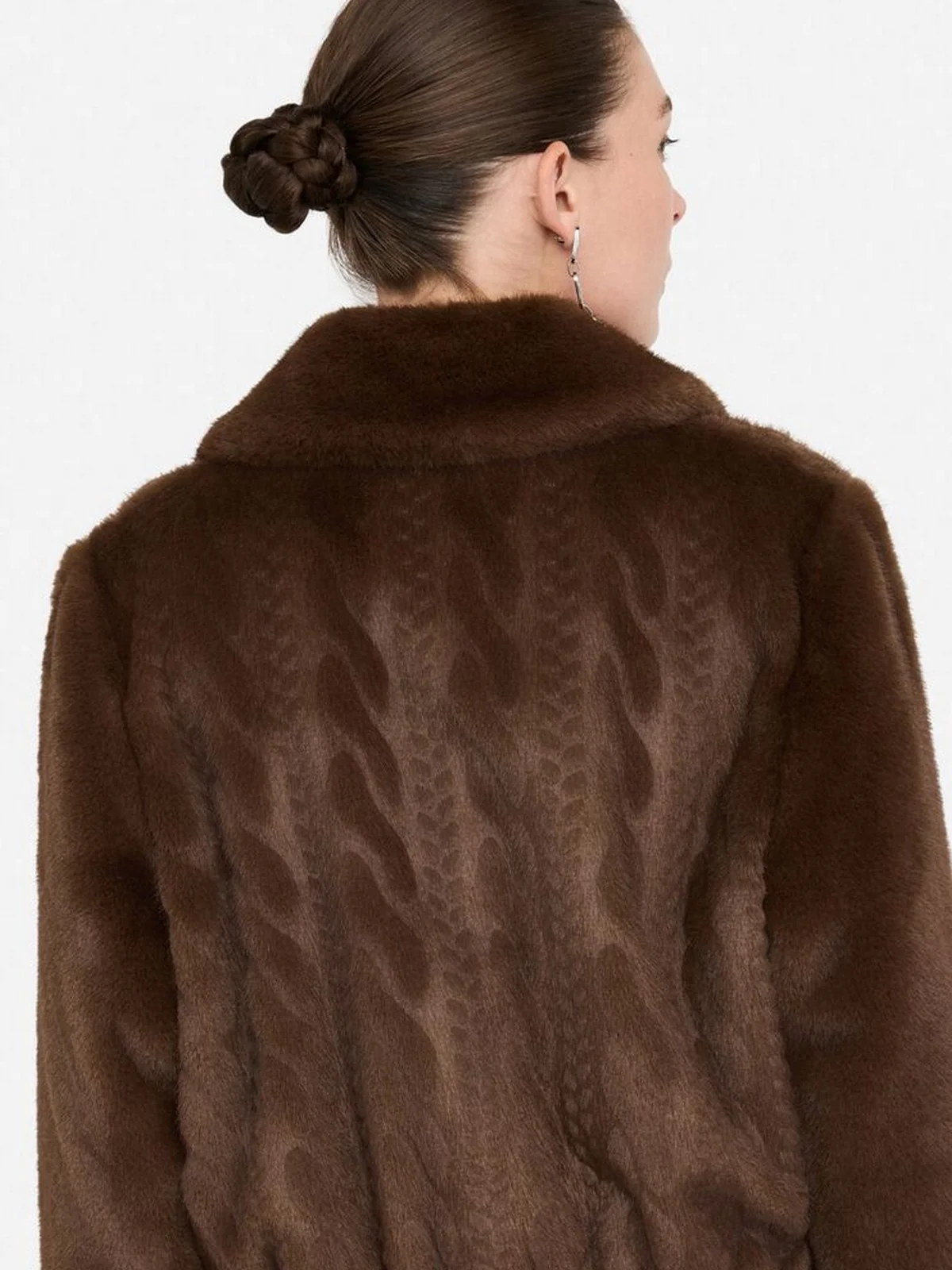 LIU JO WHITE Giubbino Donna  MF5094E1044 90915 CIOCCOLATO - Image 2