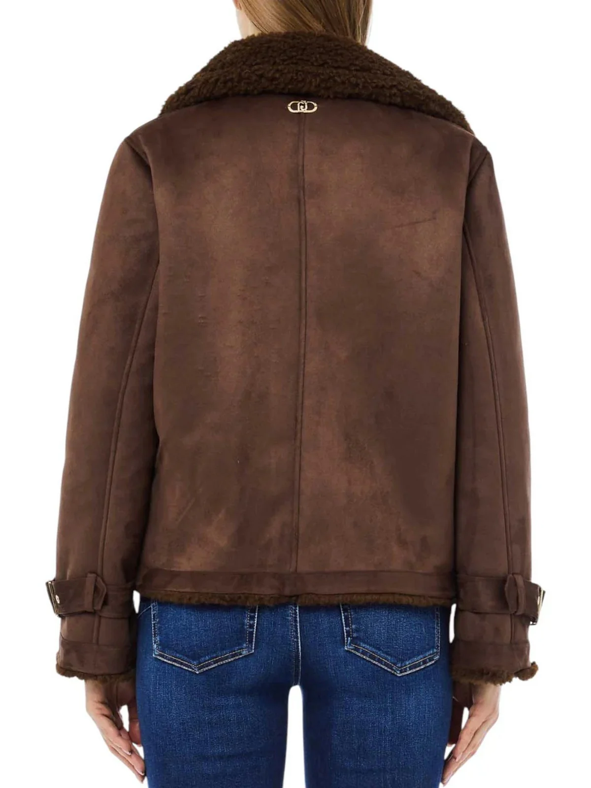 LIU JO WHITE Giubbino Donna  MF5334E0911 90915 CIOCCOLATO - Image 2