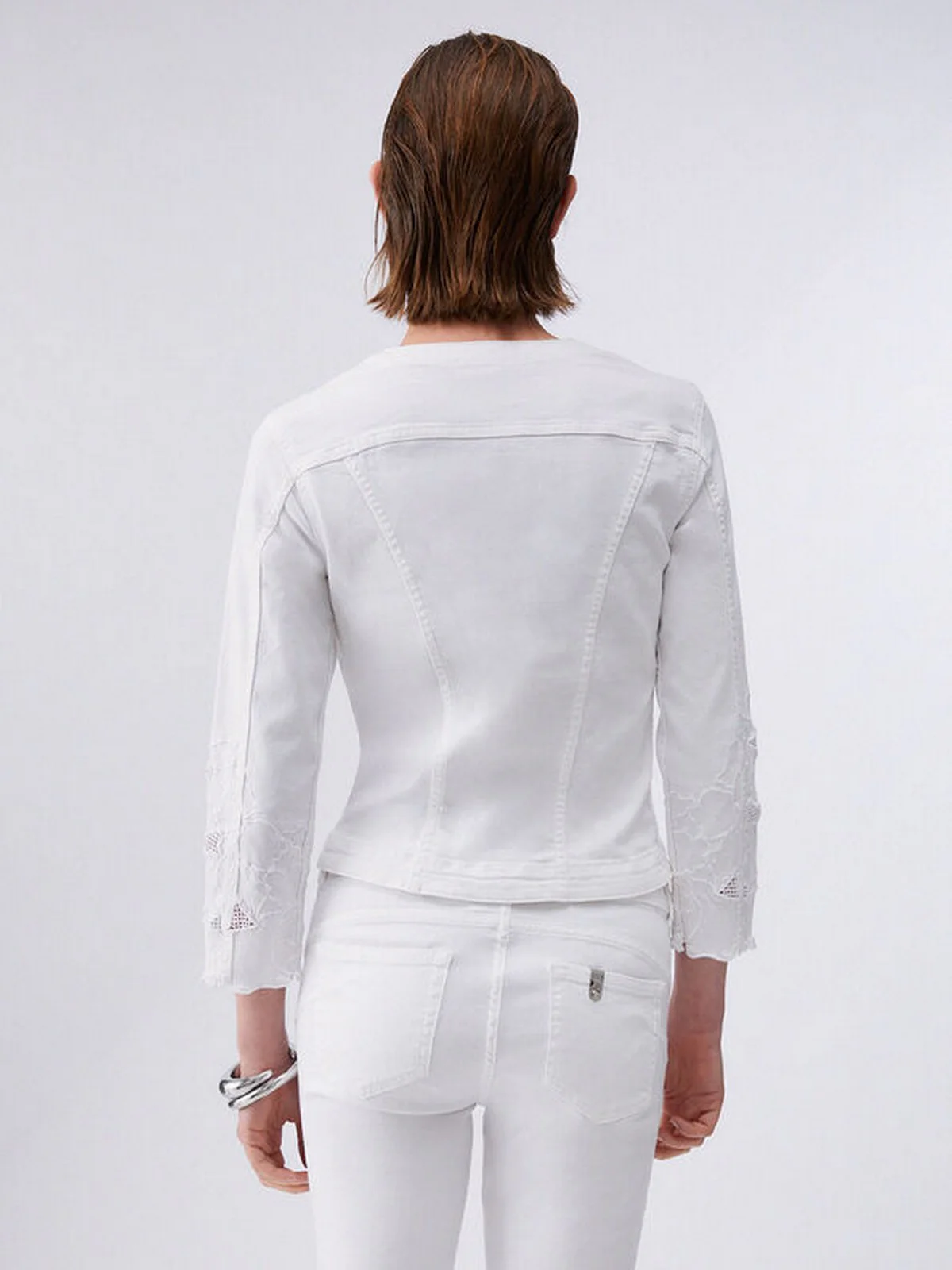 LIU JO WHITE Giubbino Donna  WA6262T367A P9255 Bco ottico ric.flowe - Image 6