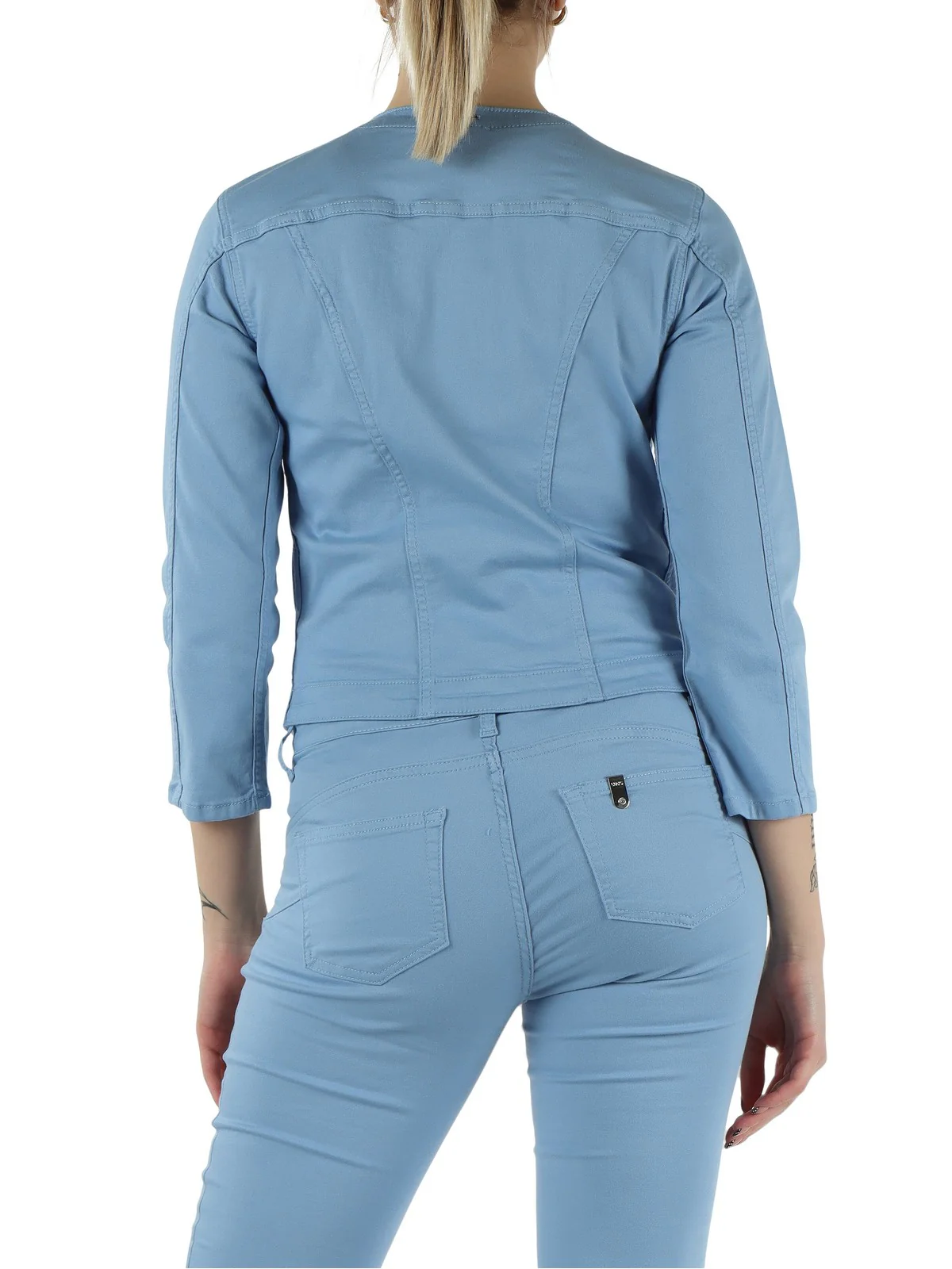 LIU JO WHITE Giubbino Donna WA6262T367A P9258 Brig.blue wave flowe - Image 2