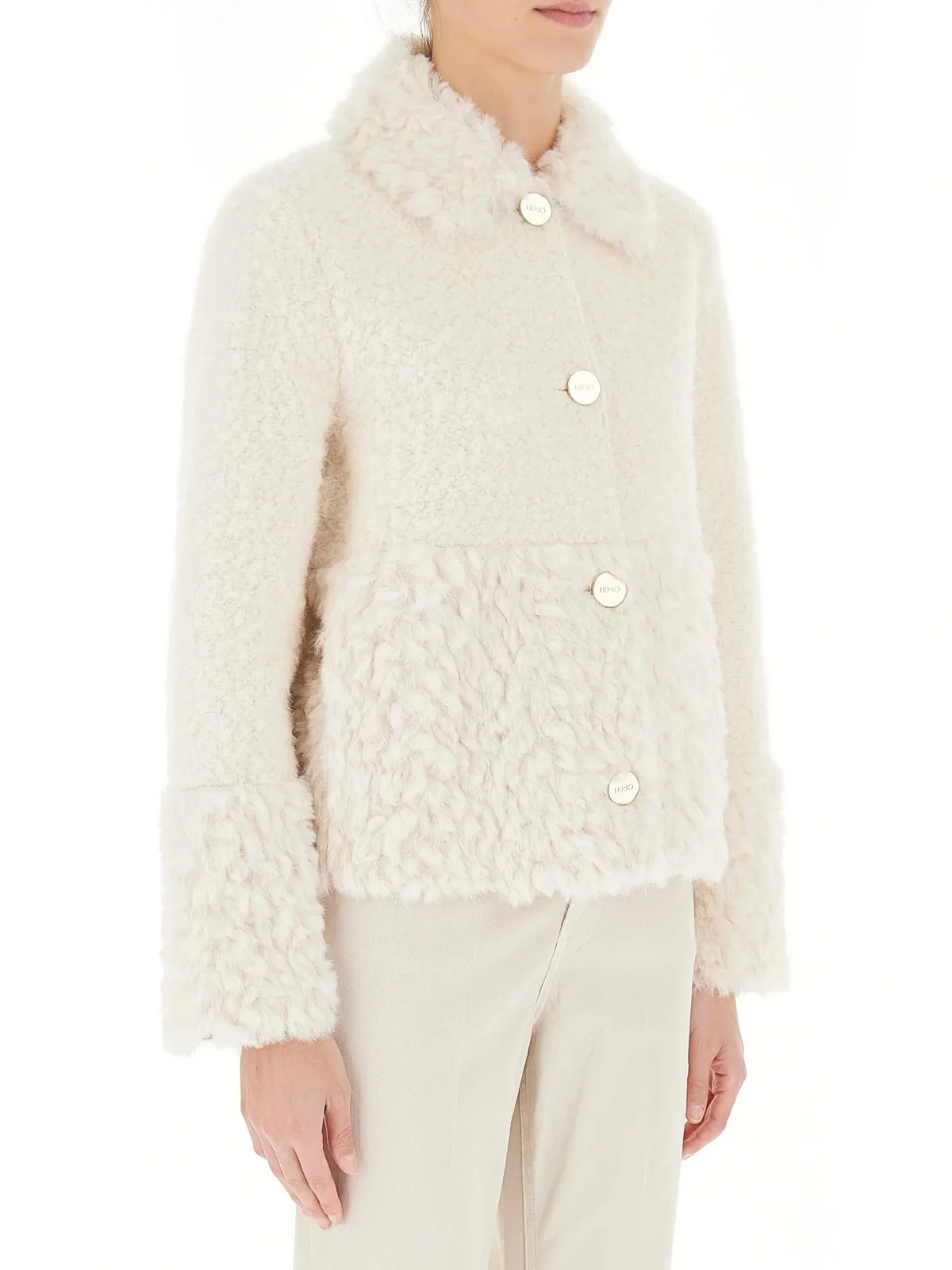 LIU JO WHITE Giubbino Donna WF4369E0957 10701 Bianco - Image 3