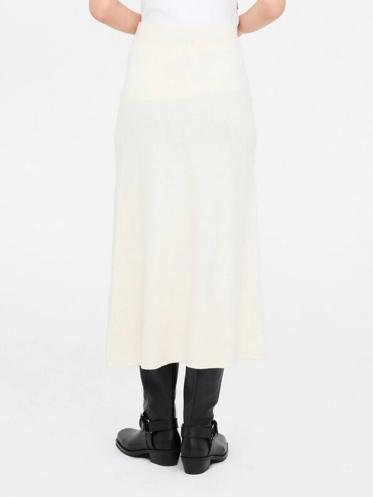 LIU JO WHITE Gonna Donna  MF5295MA27R W9167 Bianco lana met. - Image 4