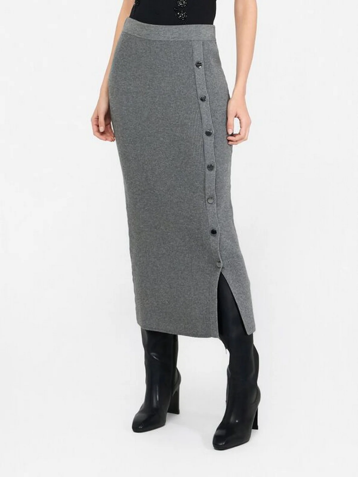 LIU JO WHITE Gonna Donna  MF5372MS99E 02050 GRIGIO MD.MELANGE - Image 5
