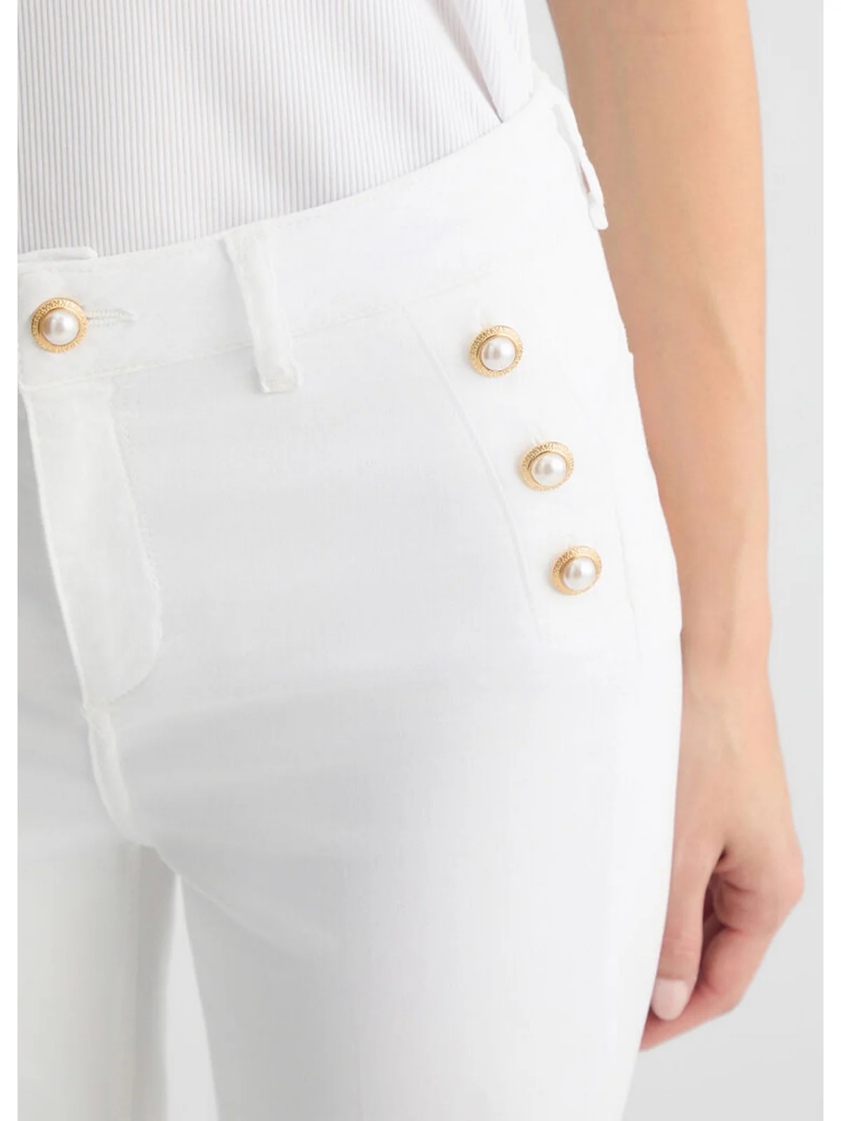 LIU JO WHITE Jeans Donna  WA5459T4033 11111 Bianco - Image 3