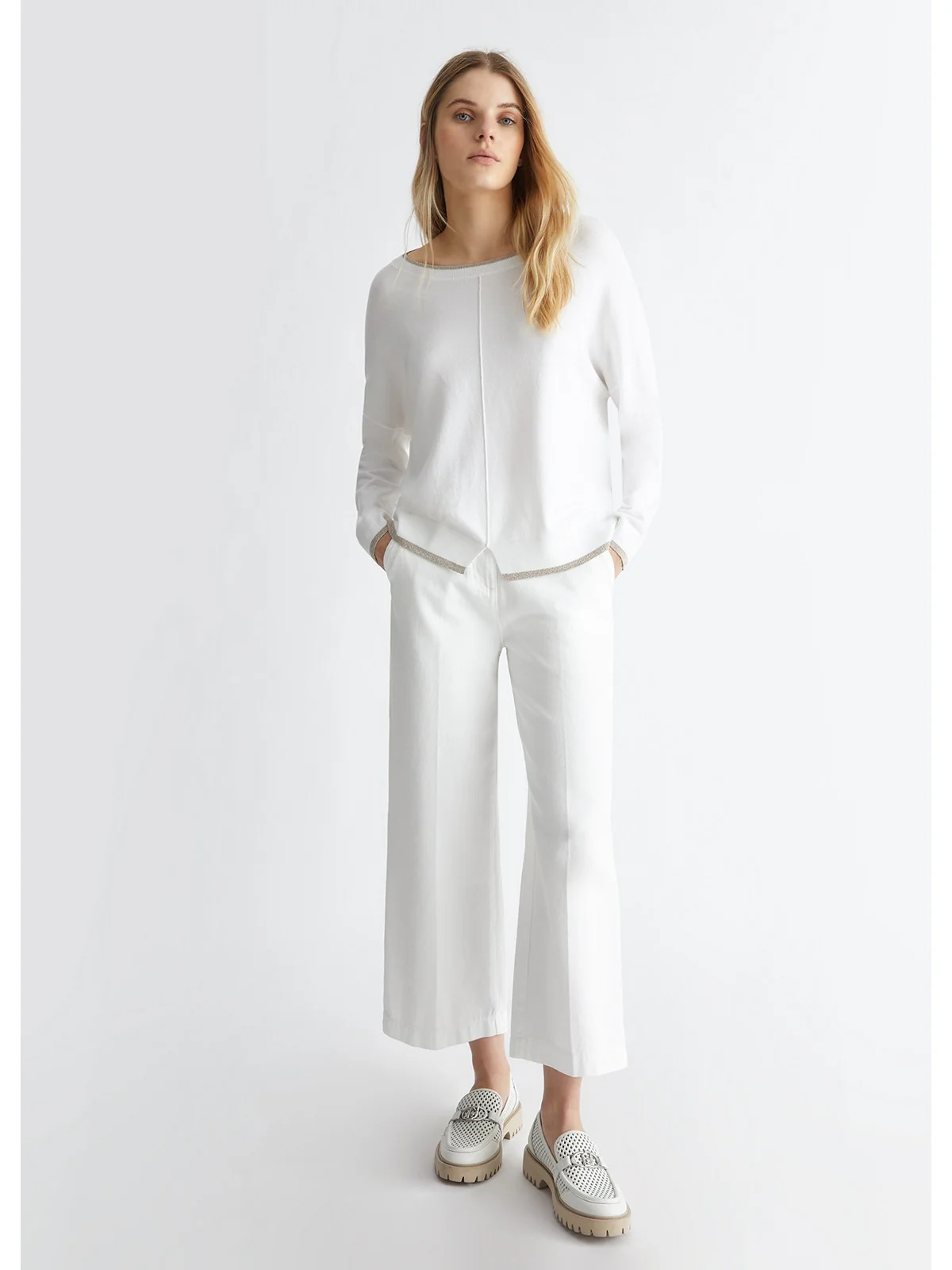 LIU JO WHITE Maglia Donna MA4074MS49I 11111 Bianco - Image 6