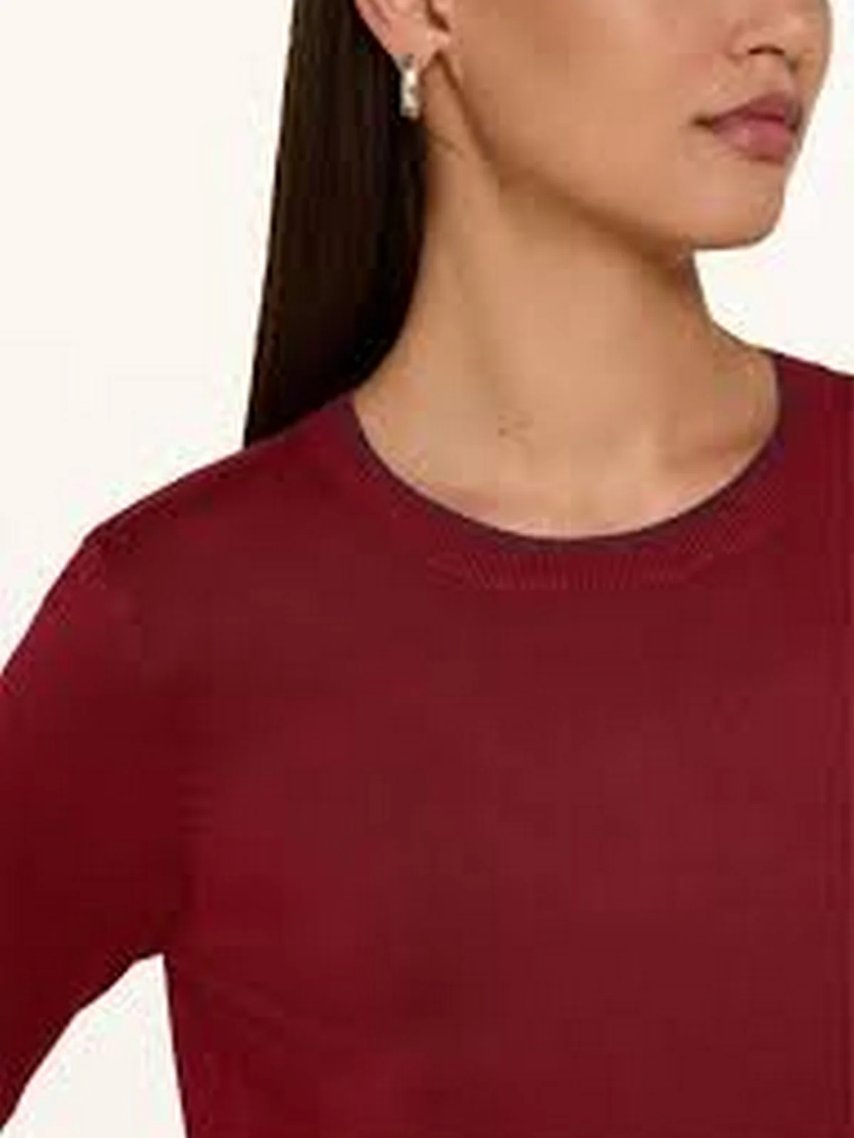 LIU JO WHITE Maglia Donna MF5226MS49I 91650 Pepper - Image 2