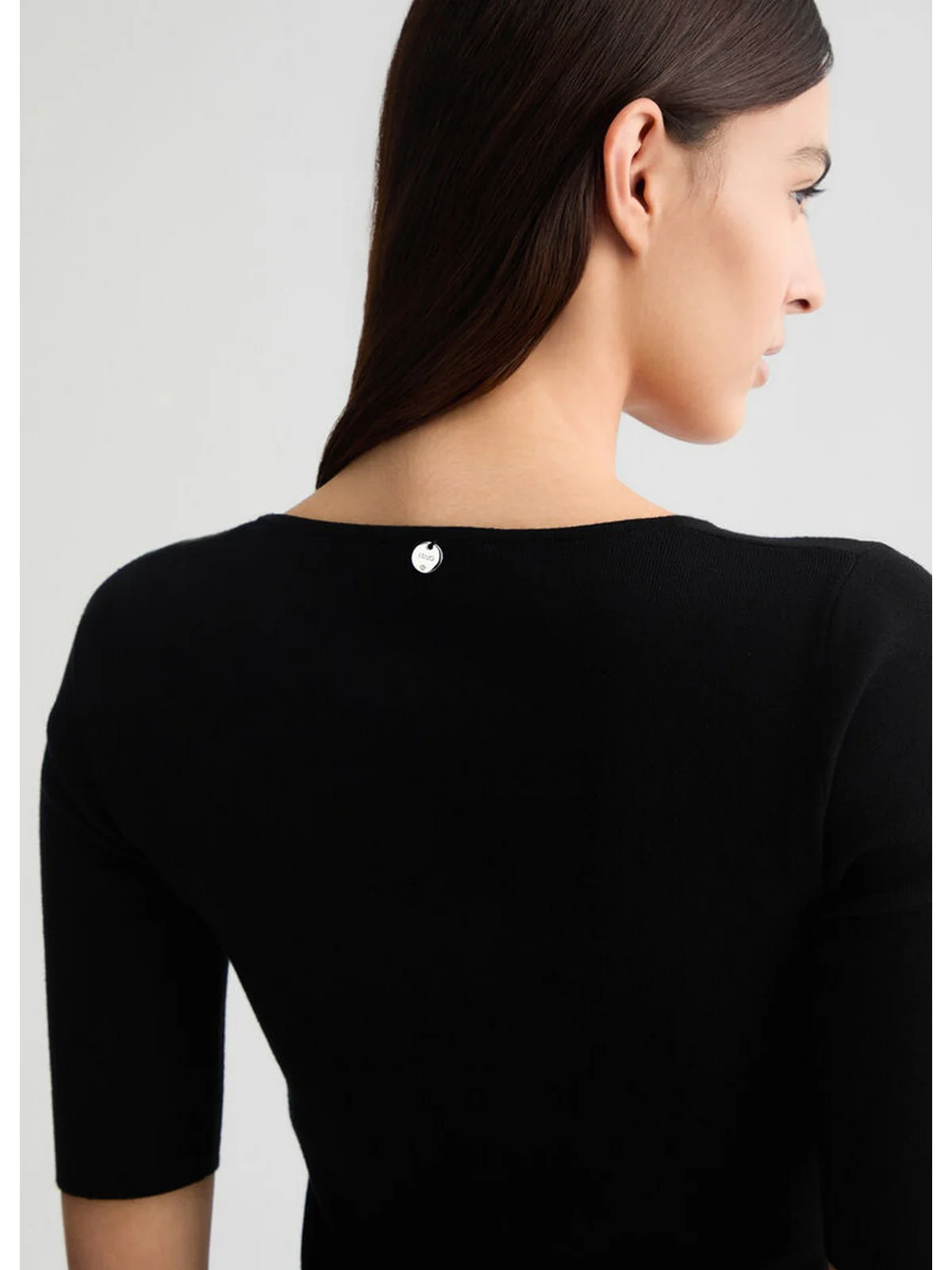 LIU JO WHITE Maglia Donna  WA5206MS99E 22222 Nero - Image 3