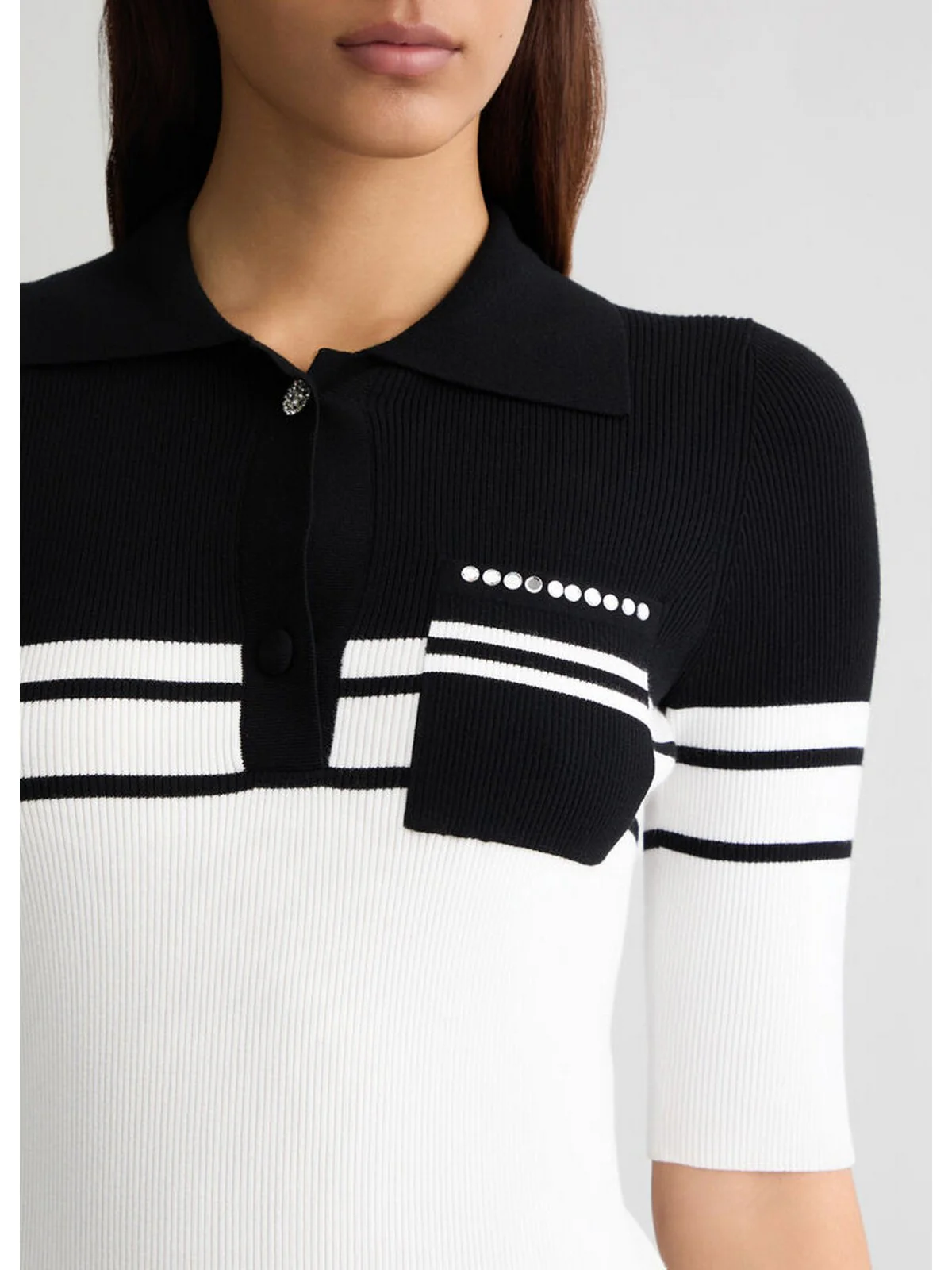 LIU JO WHITE Maglia Donna  WA5232MS99E 03Q45 Bianco - Image 3