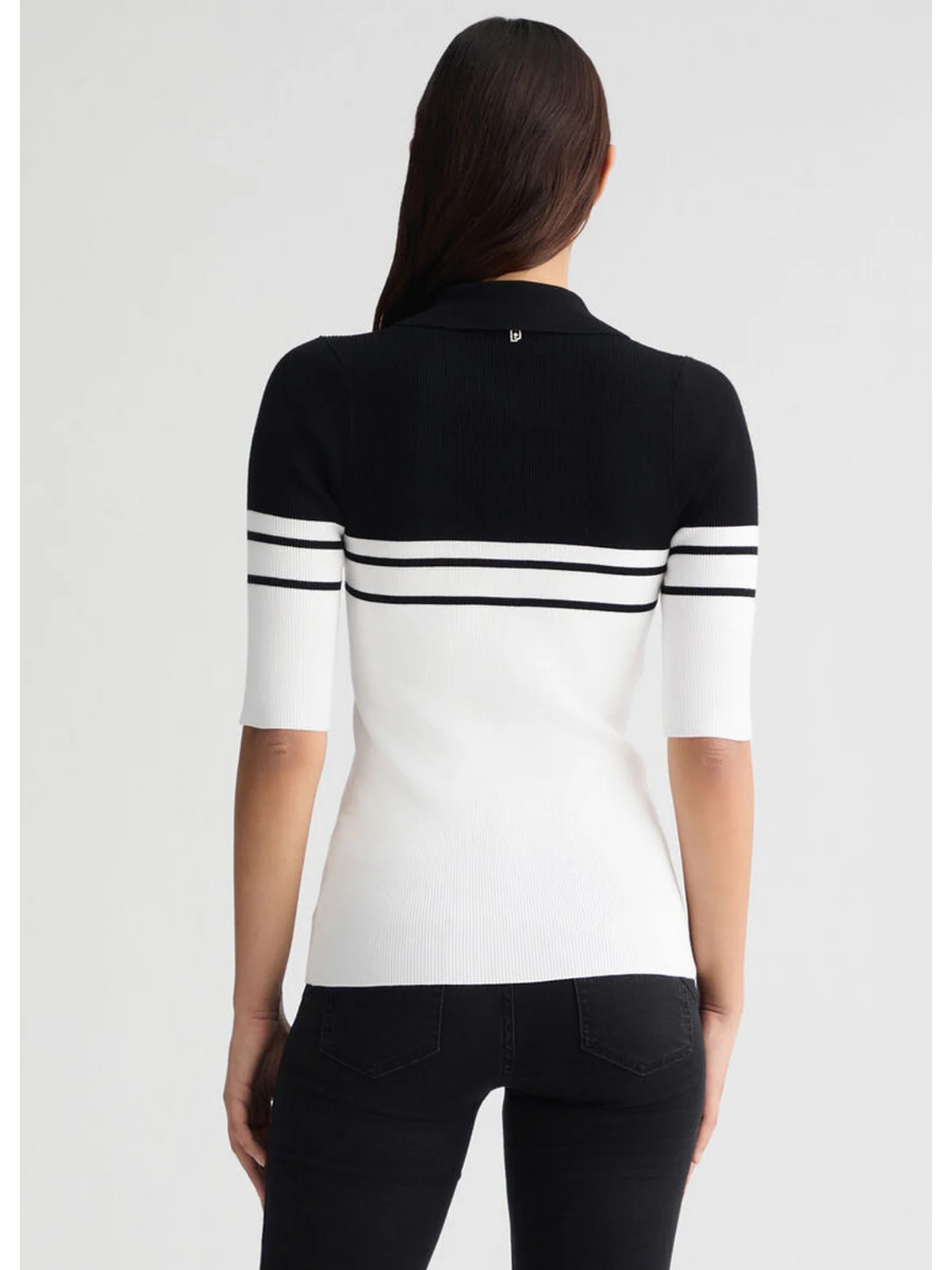 LIU JO WHITE Maglia Donna  WA5232MS99E 03Q45 Bianco - Image 4