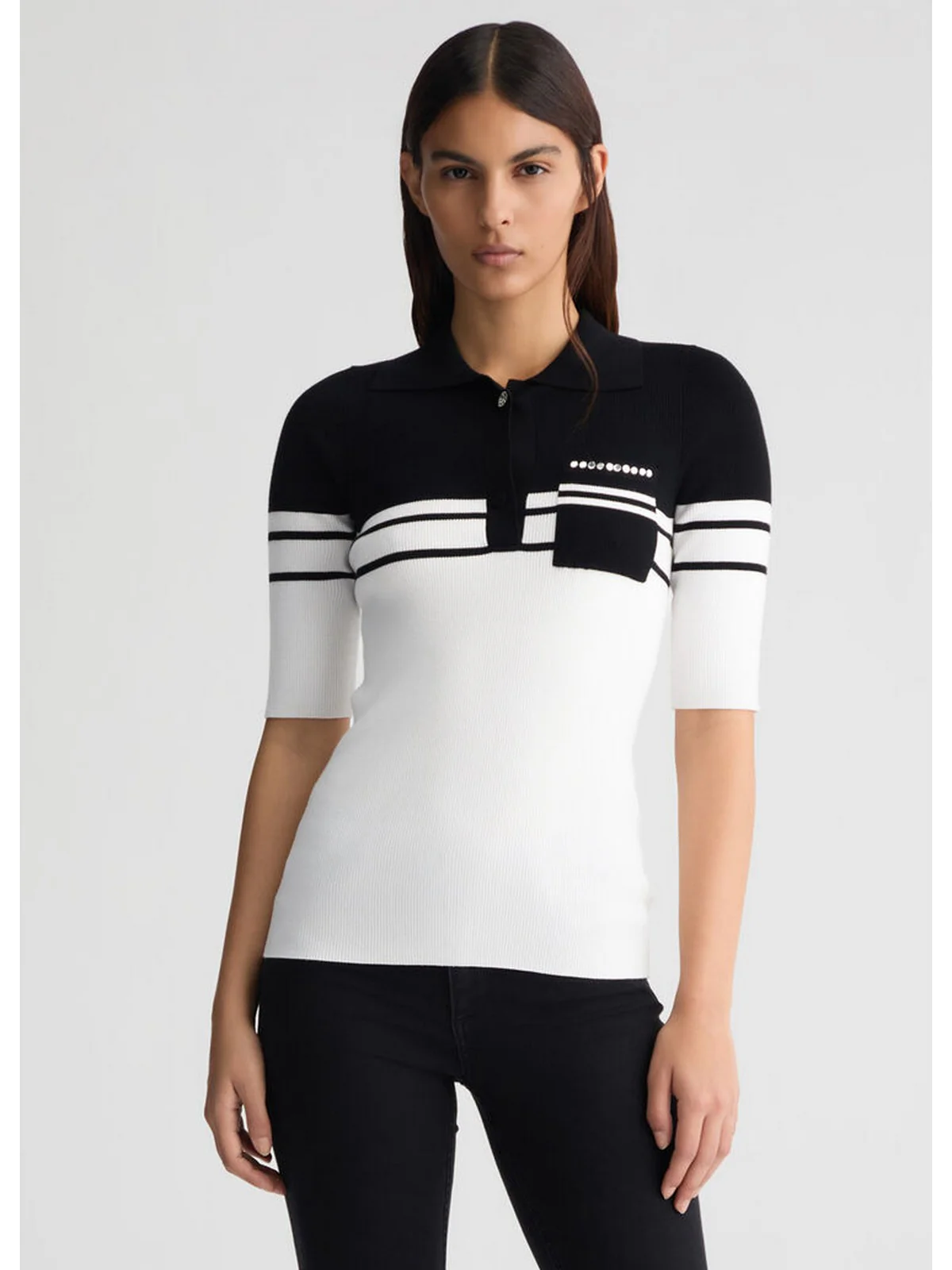LIU JO WHITE Maglia Donna  WA5232MS99E 03Q45 Bianco - Image 5