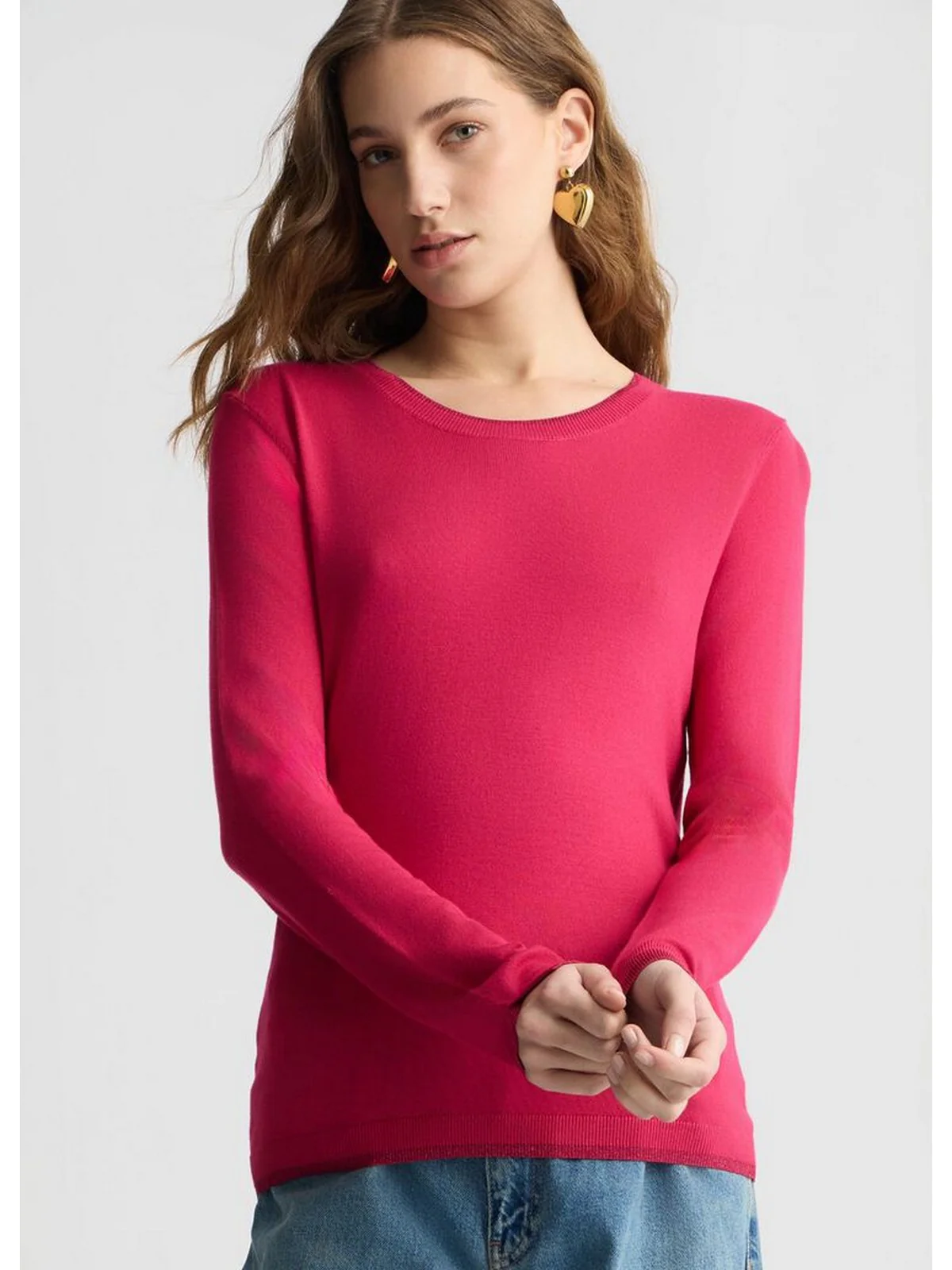 LIU JO WHITE Maglia Donna WA5381MS49I 81950 Rosa - Image 2