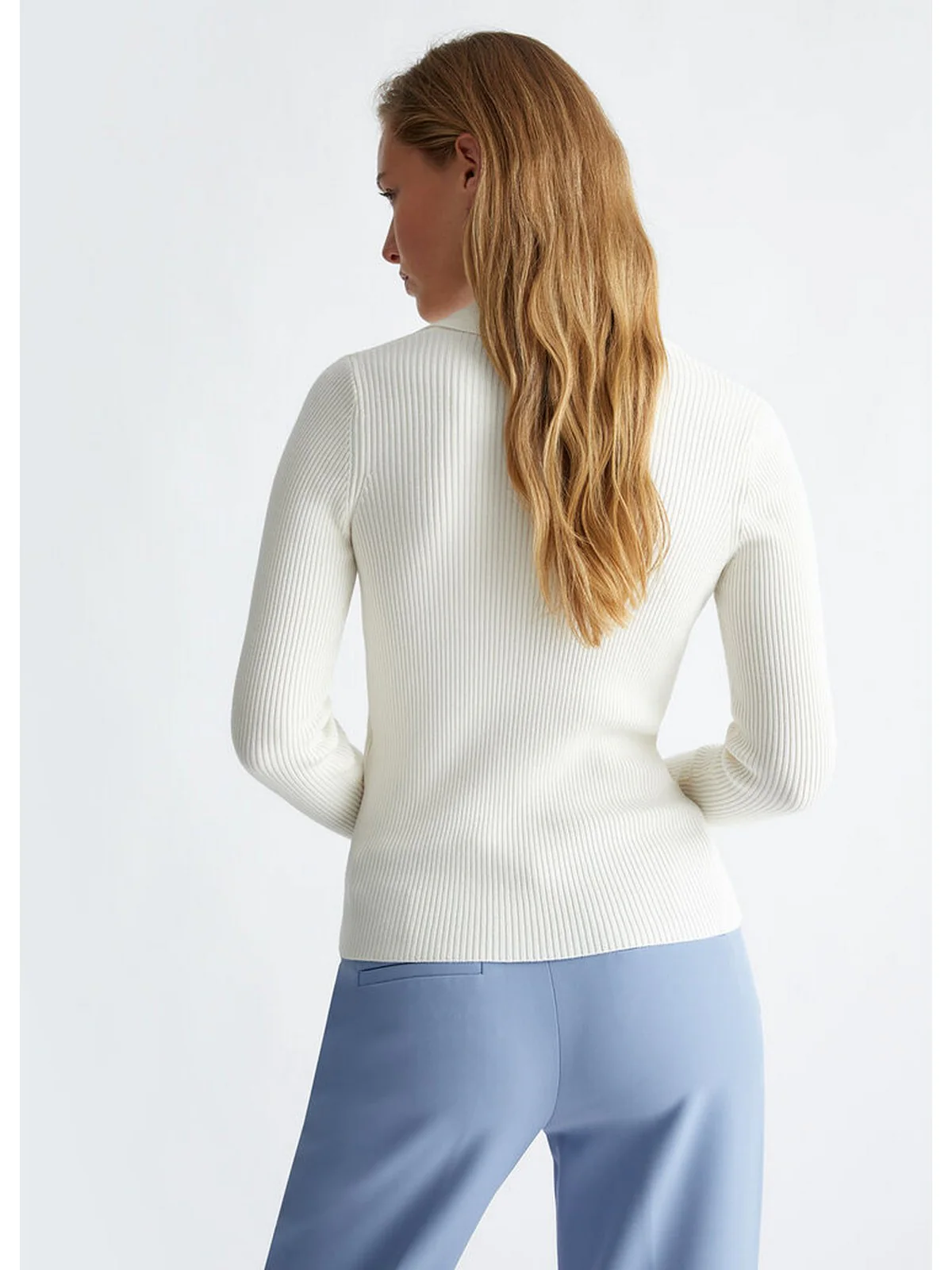 LIU JO WHITE Maglia Donna WF4016MS49I 10701 Bianco - Image 4