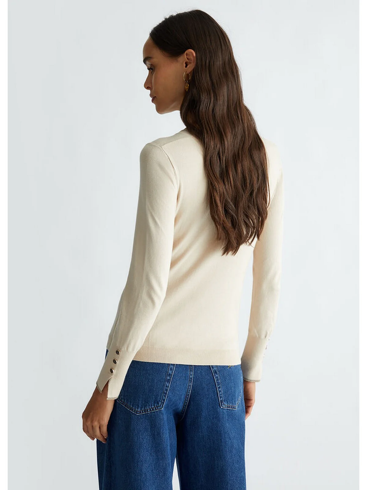 LIU JO WHITE Maglia Donna  WF4574MS49I X0623 Beige - Image 3