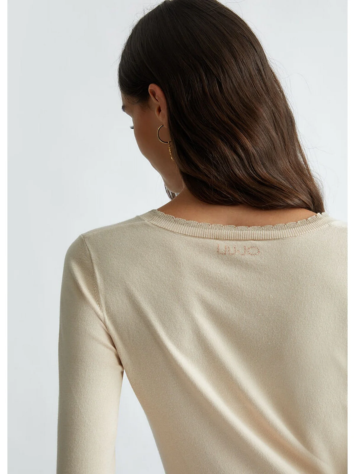 LIU JO WHITE Maglia Donna  WF4574MS49I X0623 Beige - Image 4