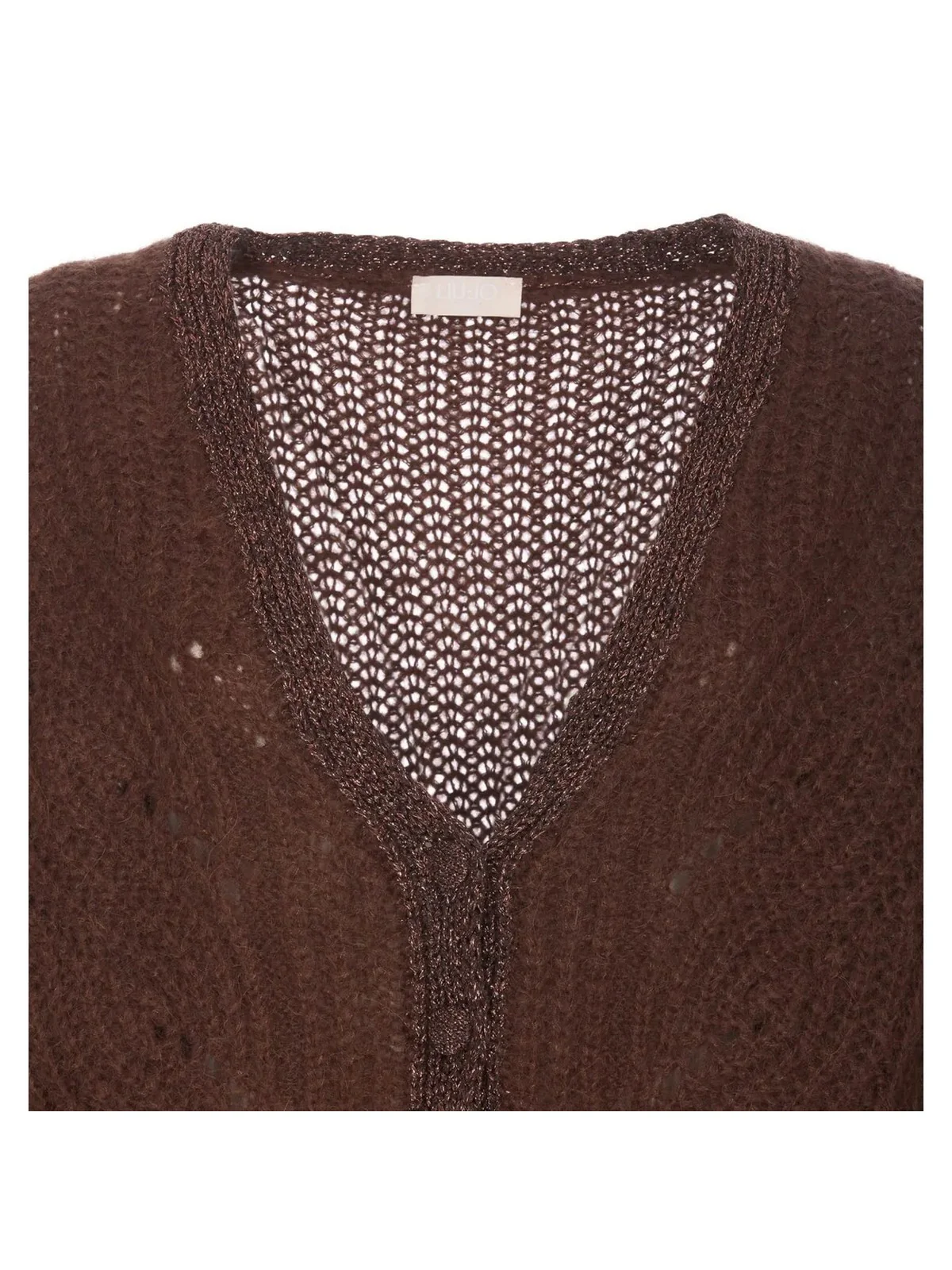 LIU JO WHITE Cardigan Donna  WF4529MAG71 91218 Marrone - Image 4
