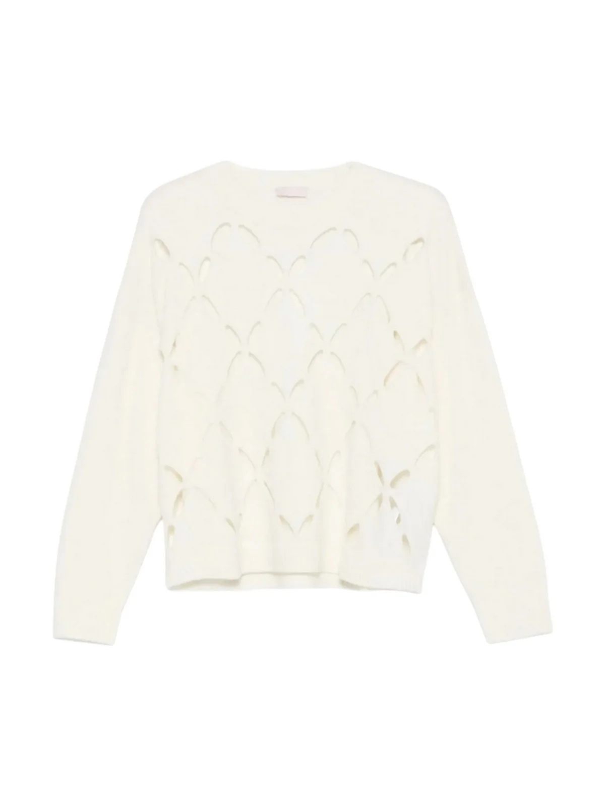 LIU JO WHITE Maglione Donna MF5039MS009 10701 BIANCO LANA