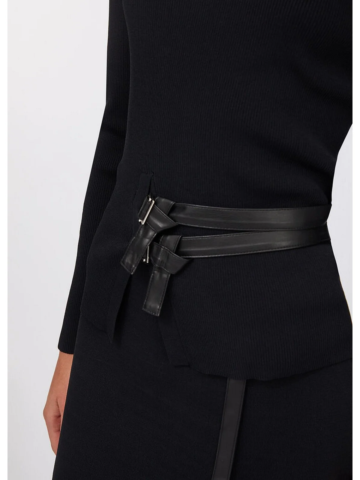 LIU JO WHITE Maglione Donna  MF5042MS55N 22222 Nero - Image 2