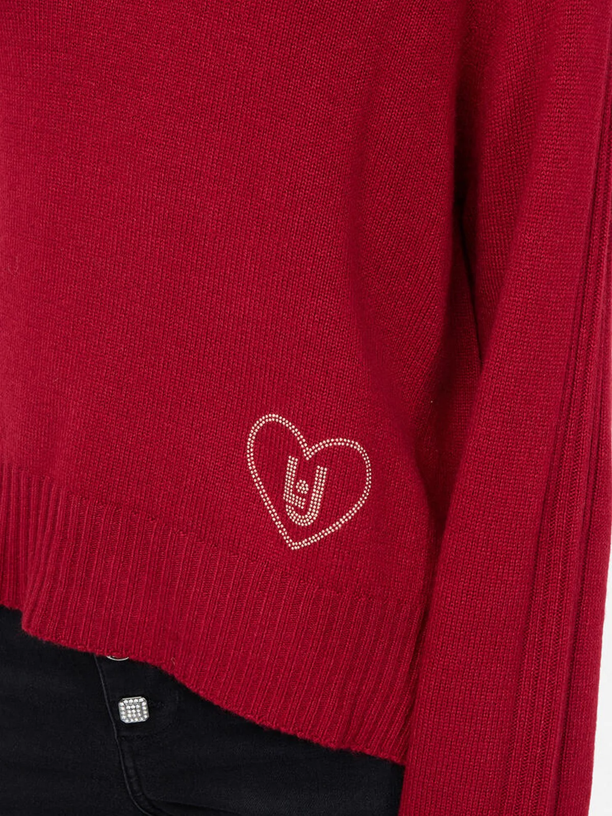LIU JO WHITE Maglione Donna MF5444MS76L 91650 Pepper - Image 4