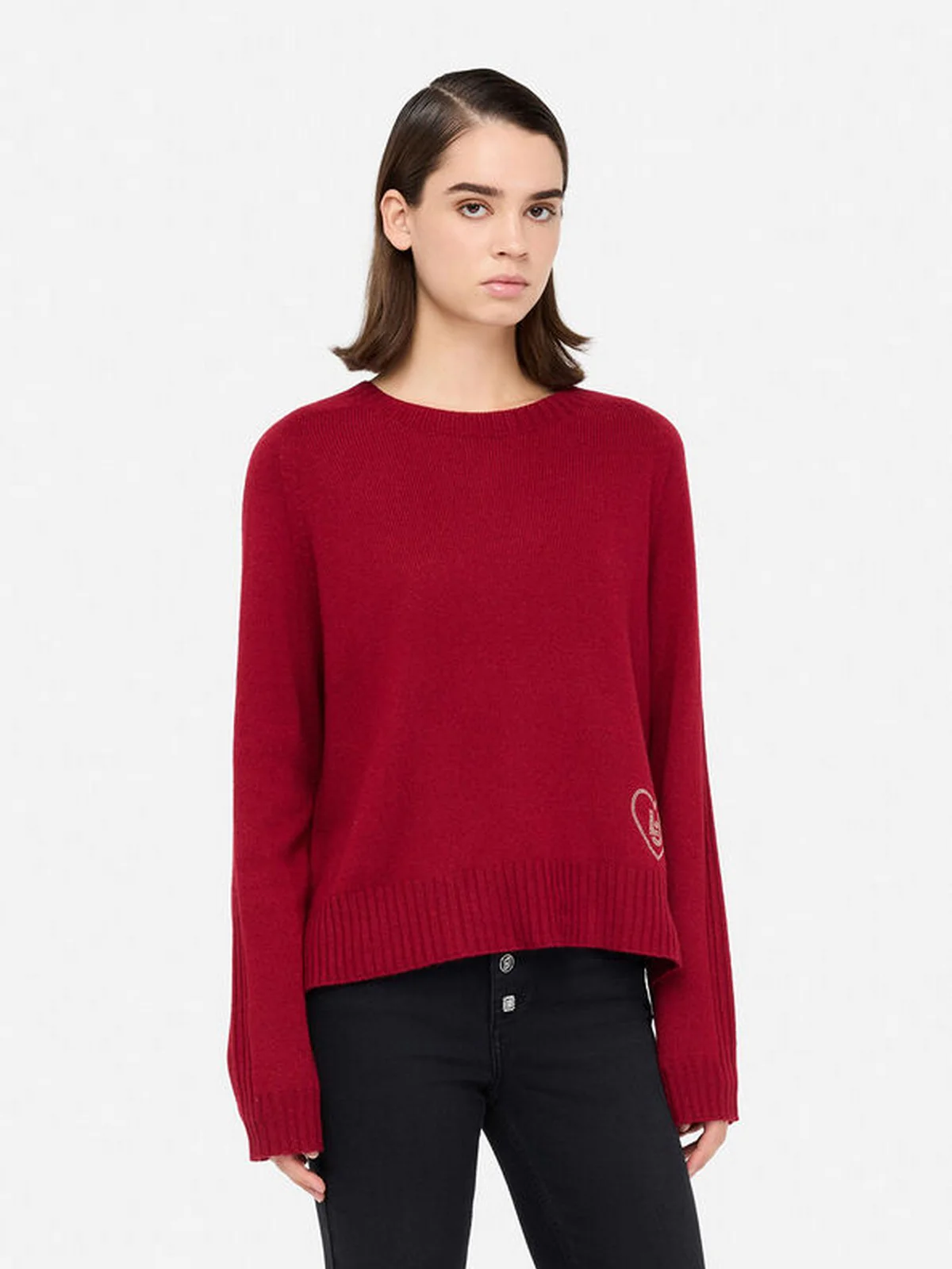 LIU JO WHITE Maglione Donna MF5444MS76L 91650 Pepper - Image 7