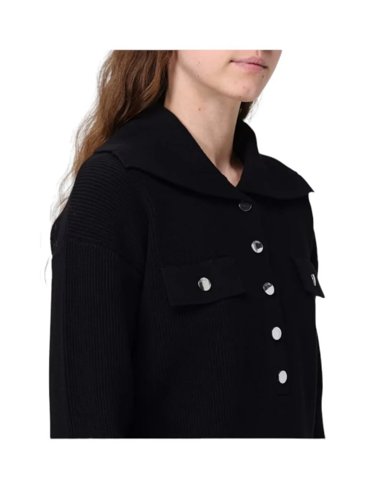 LIU JO WHITE Set Maglia/Gonna Donna  MF5462MS99E 22222 Nero - Image 3