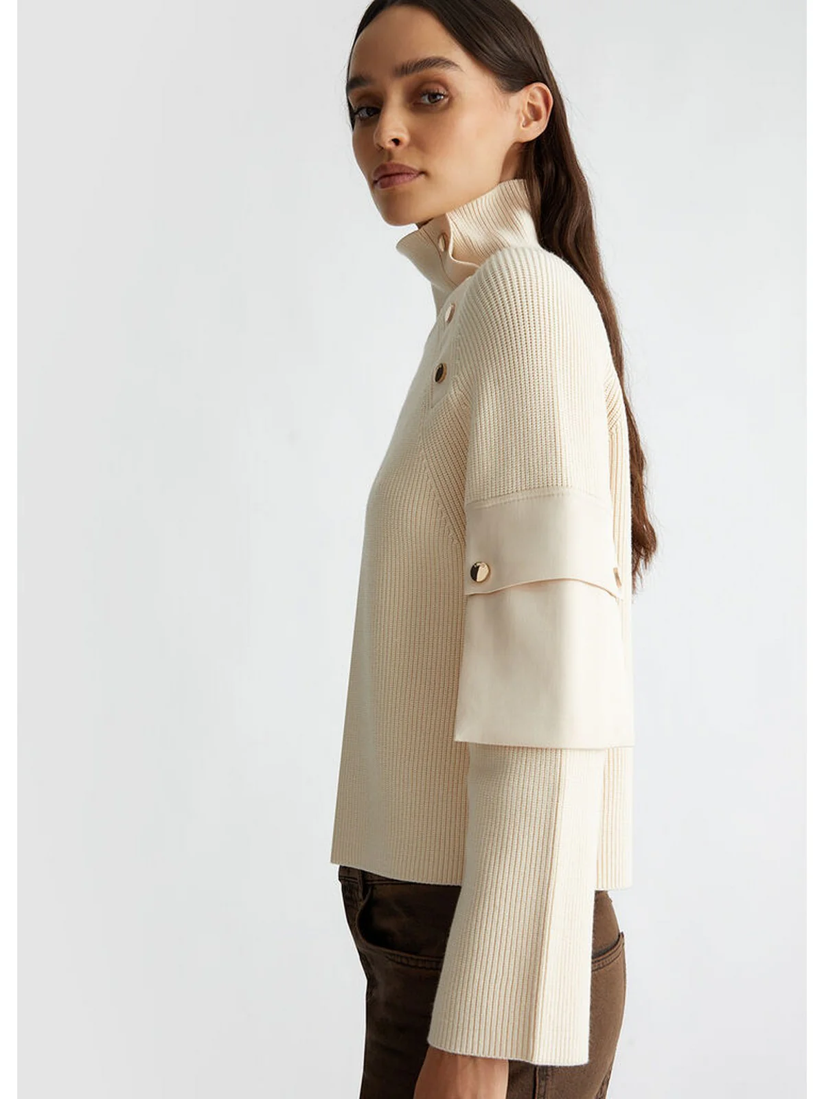LIU JO WHITE Maglione Donna  WF4475MS99E 20304 Beige - Image 2