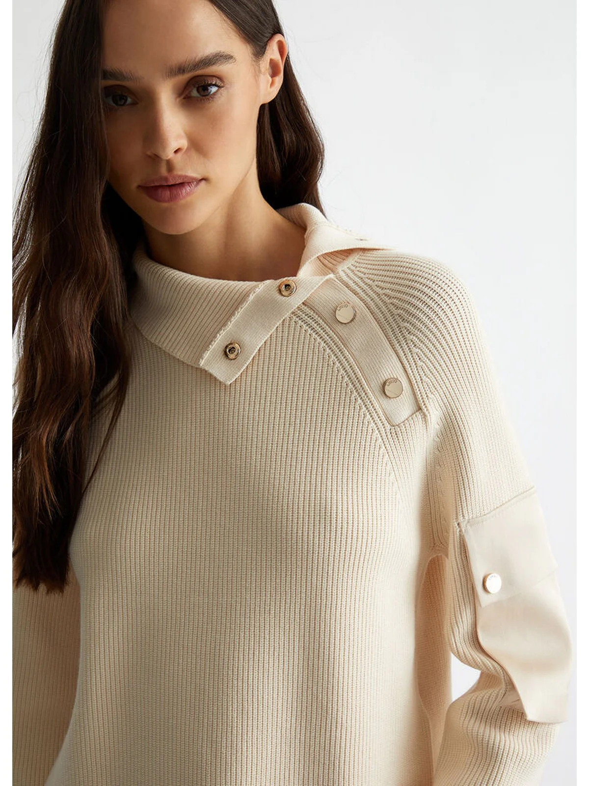 LIU JO WHITE Maglione Donna  WF4475MS99E 20304 Beige - Image 3