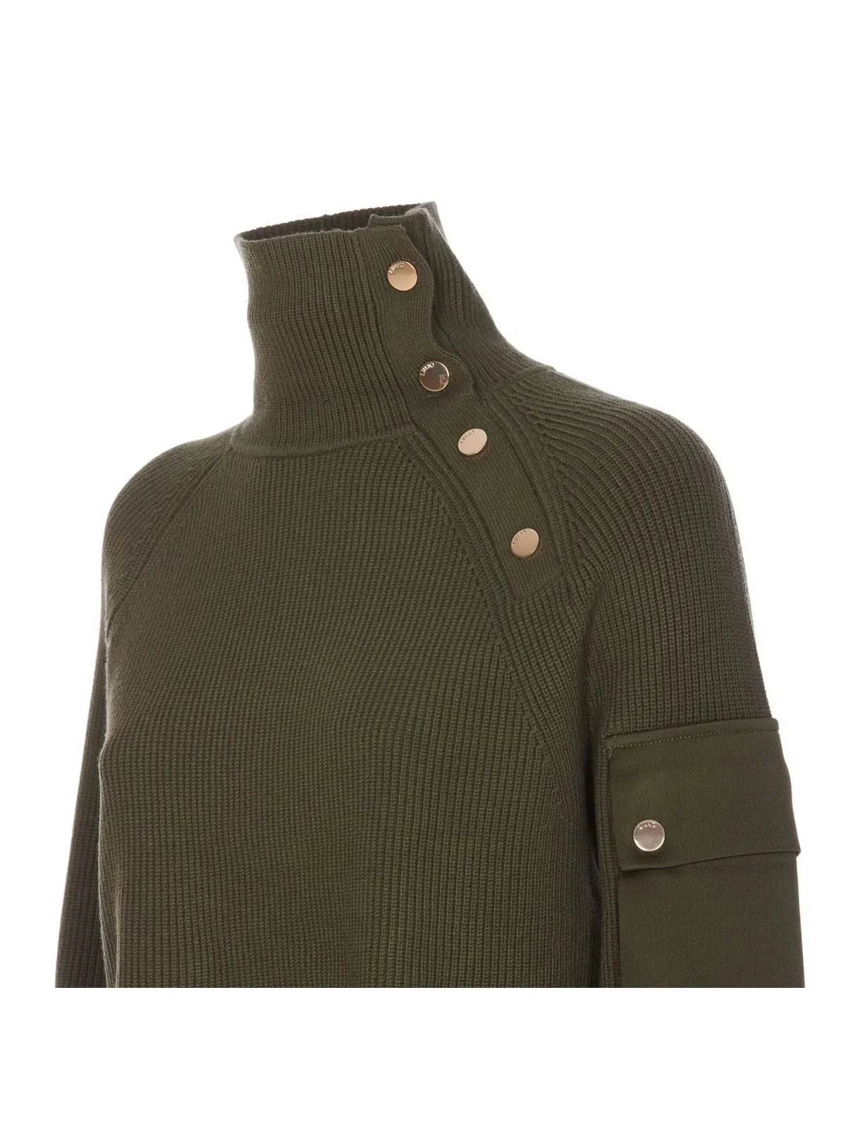 LIU JO WHITE Maglione Donna WF4475MS99E 90515 Verde - Image 2