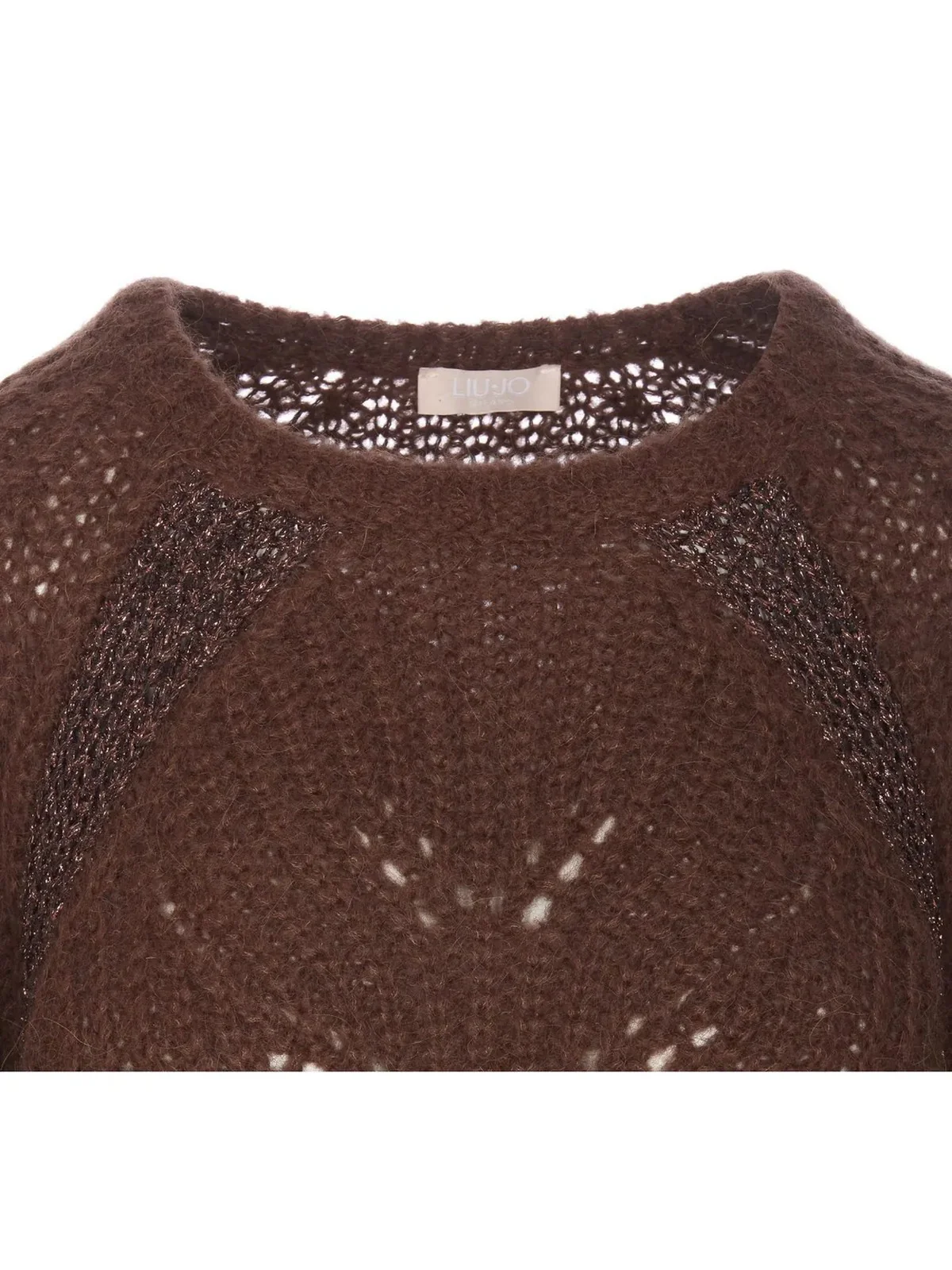 LIU JO WHITE Maglione Donna  WF4527MAG71 91218 Marrone - Image 4