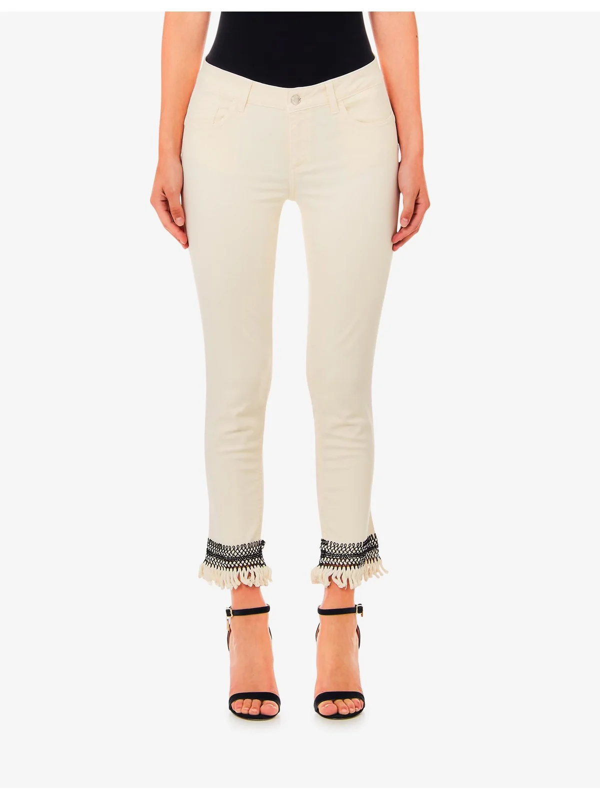 LIU JO WHITE Pantalone Donna  MA4277T4033 N9356 Beige - Image 2