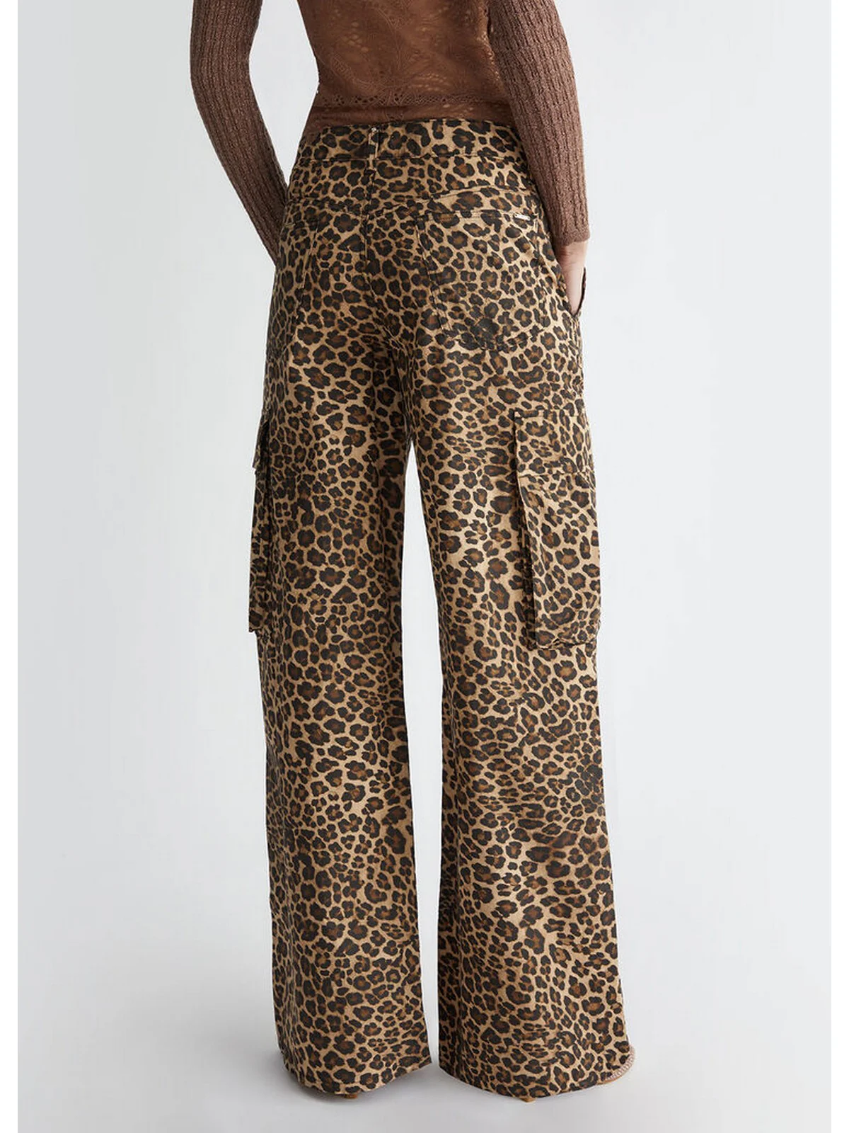 LIU JO WHITE Pantalone Donna  MA4282T3844 N9216 Marrone - Image 5