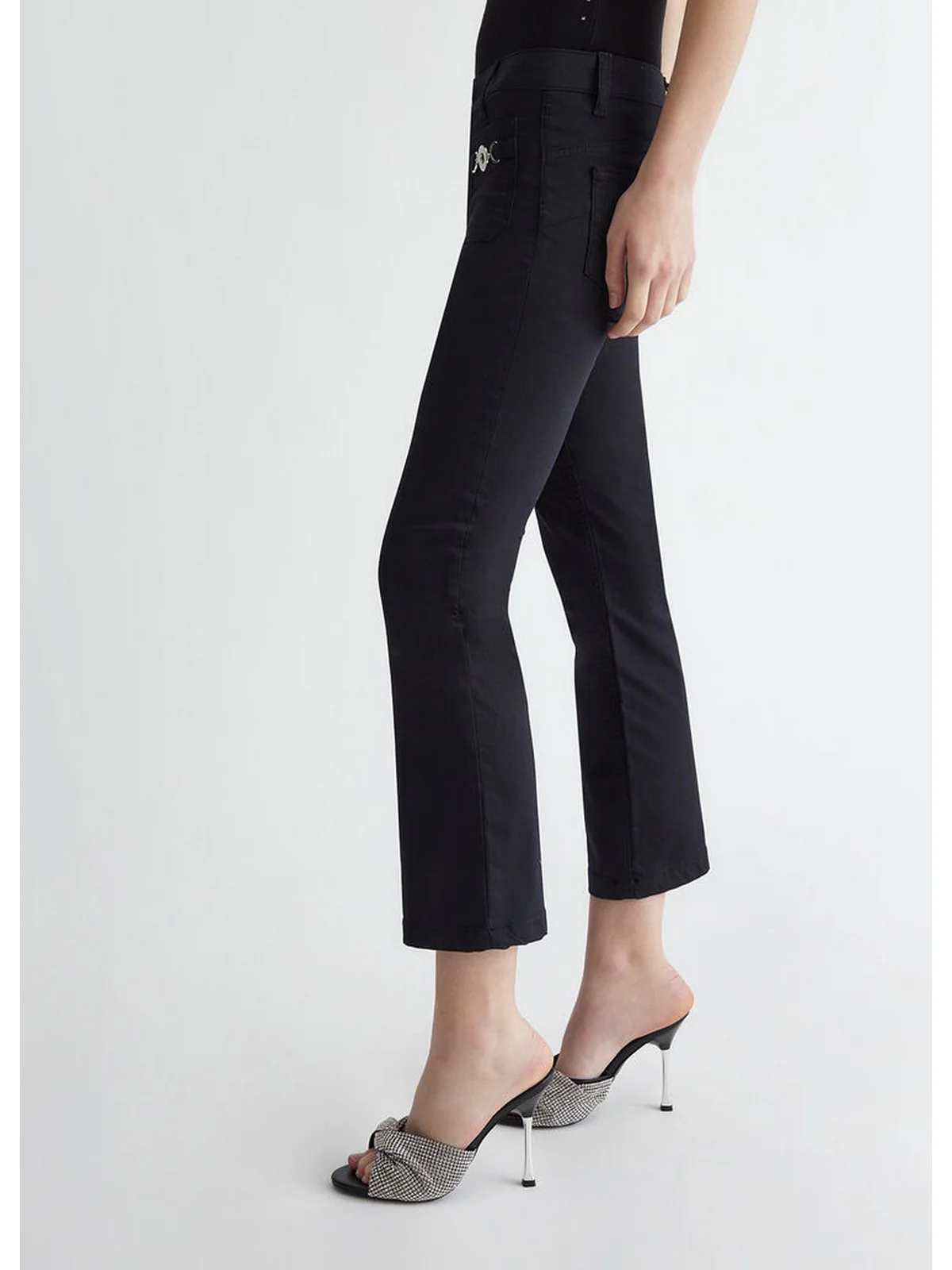 LIU JO WHITE Pantalone Donna  MA4291T7144 22222 Nero - Image 2