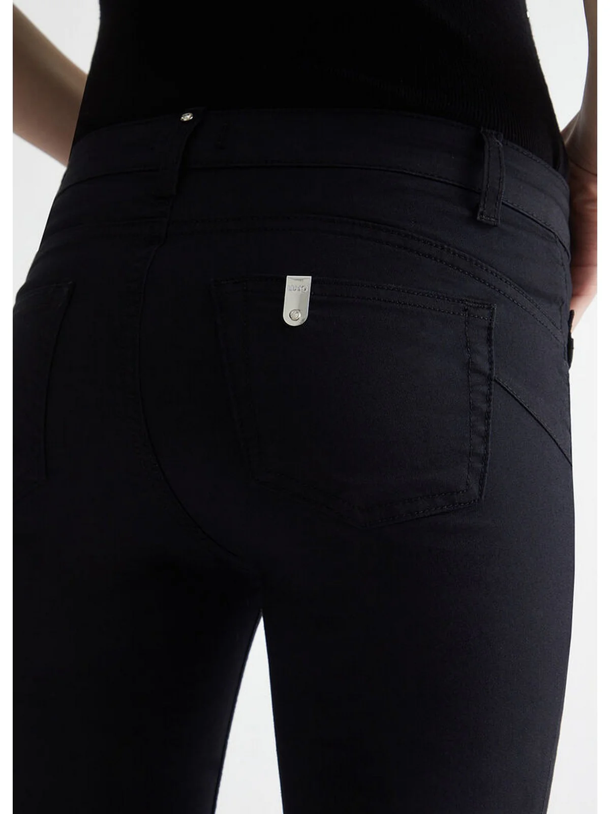 LIU JO WHITE Pantalone Donna  MA4291T7144 22222 Nero - Image 3
