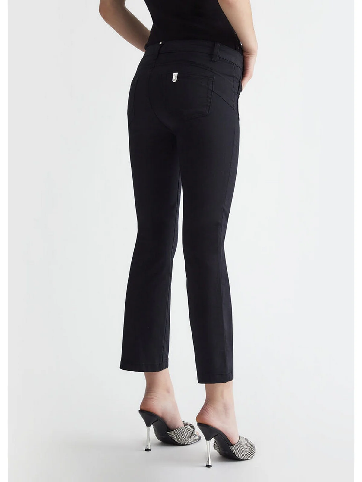 LIU JO WHITE Pantalone Donna  MA4291T7144 22222 Nero - Image 6