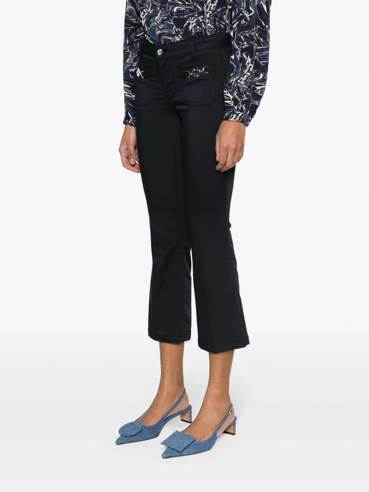 LIU JO WHITE Pantalone Donna  MA4291T7144 93921 Blu - Image 3
