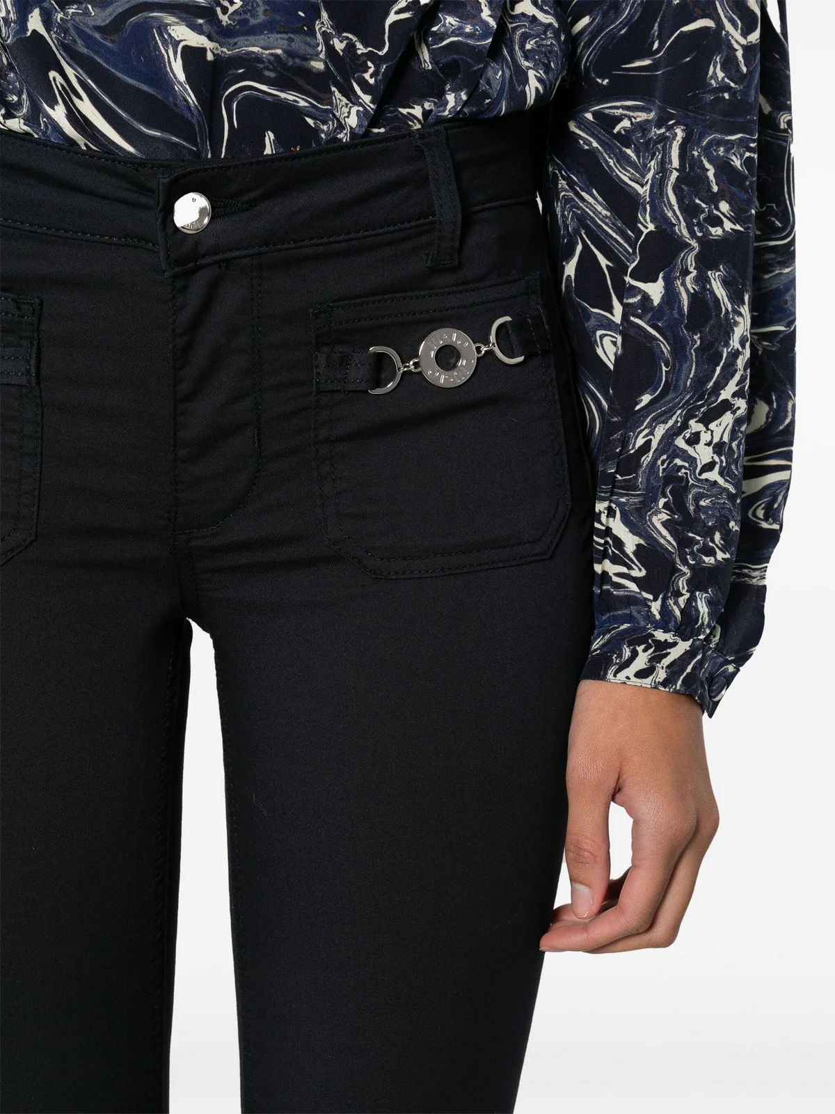 LIU JO WHITE Pantalone Donna  MA4291T7144 93921 Blu - Image 5