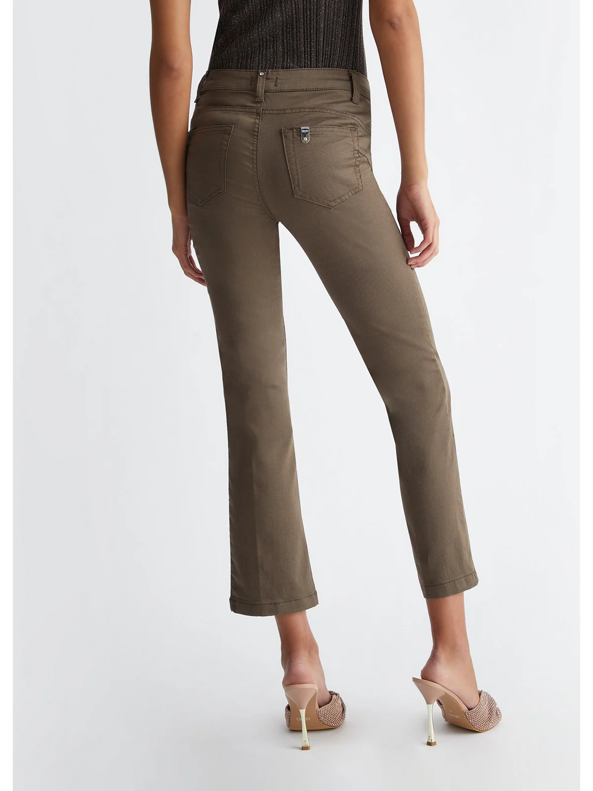 LIU JO WHITE Pantalone Donna  MA4291T7144 X0542 Verde - Image 3