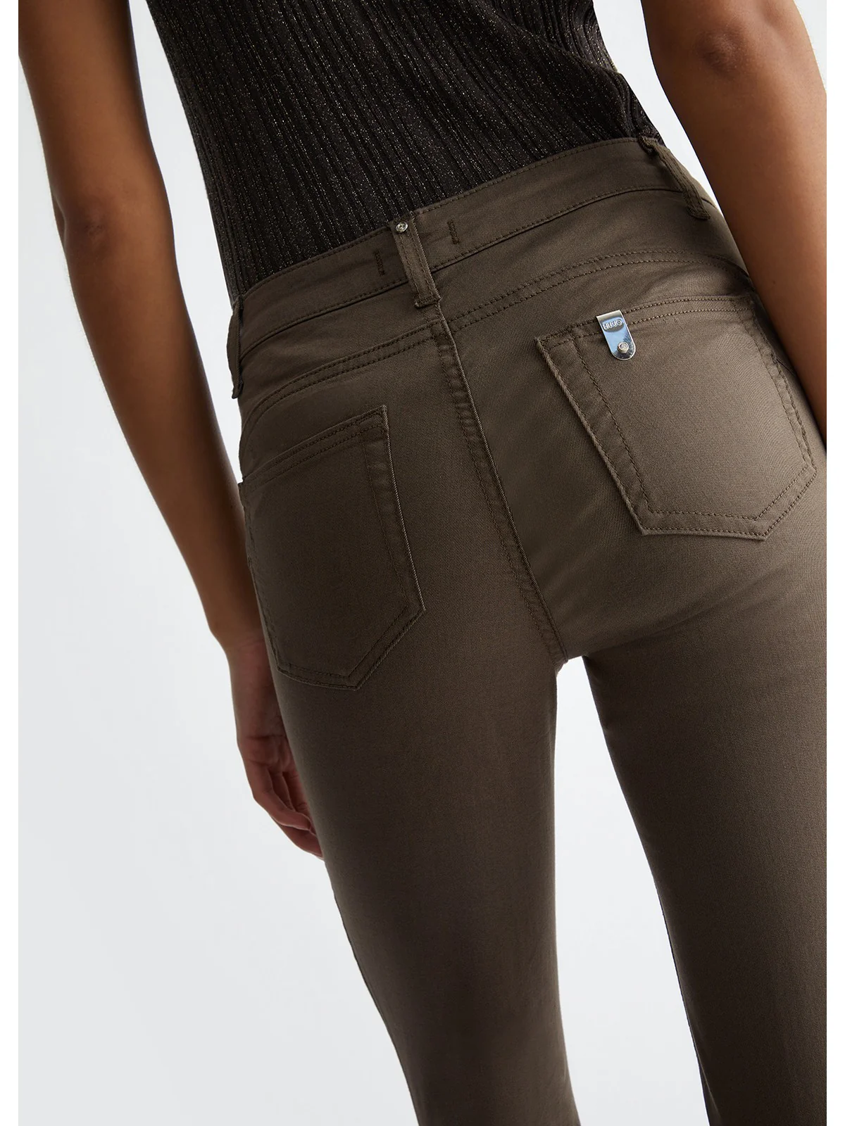LIU JO WHITE Pantalone Donna  MA4291T7144 X0542 Verde - Image 5
