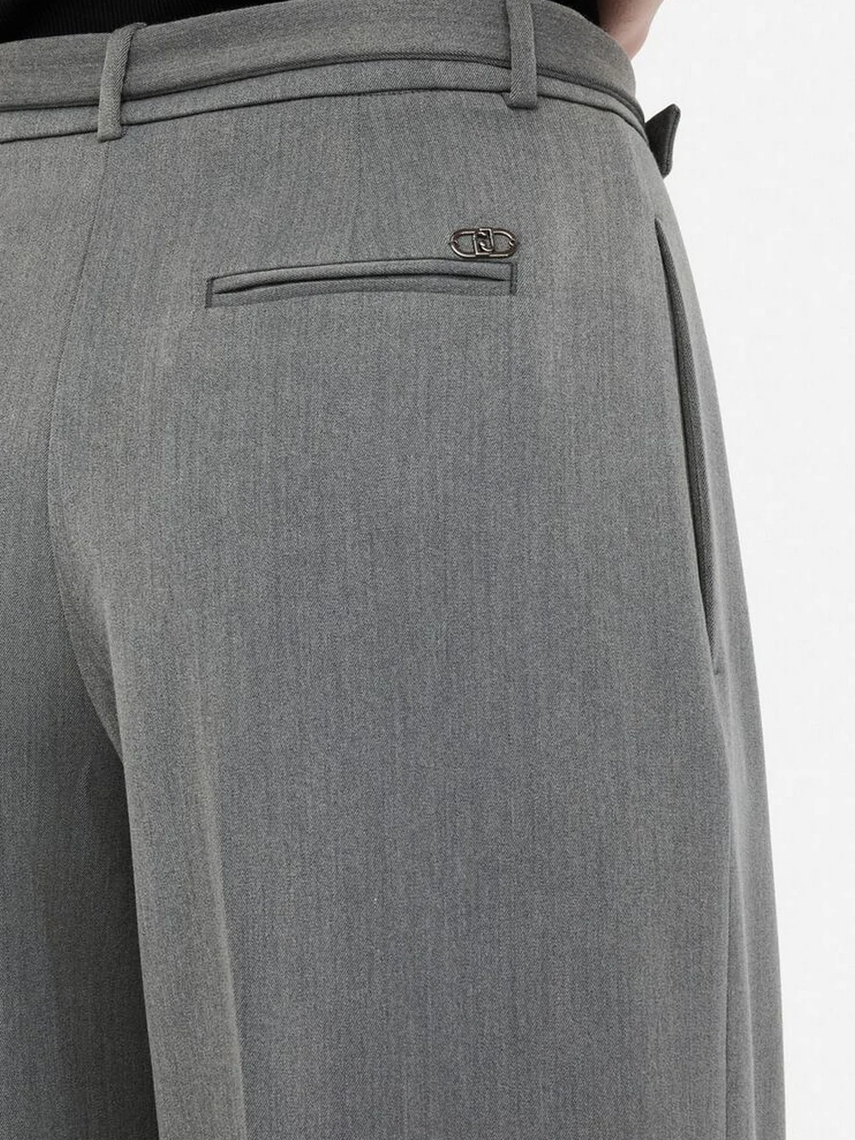 LIU JO WHITE Pantalone Donna  MF5269TS224 84006 Grey chic - Image 2