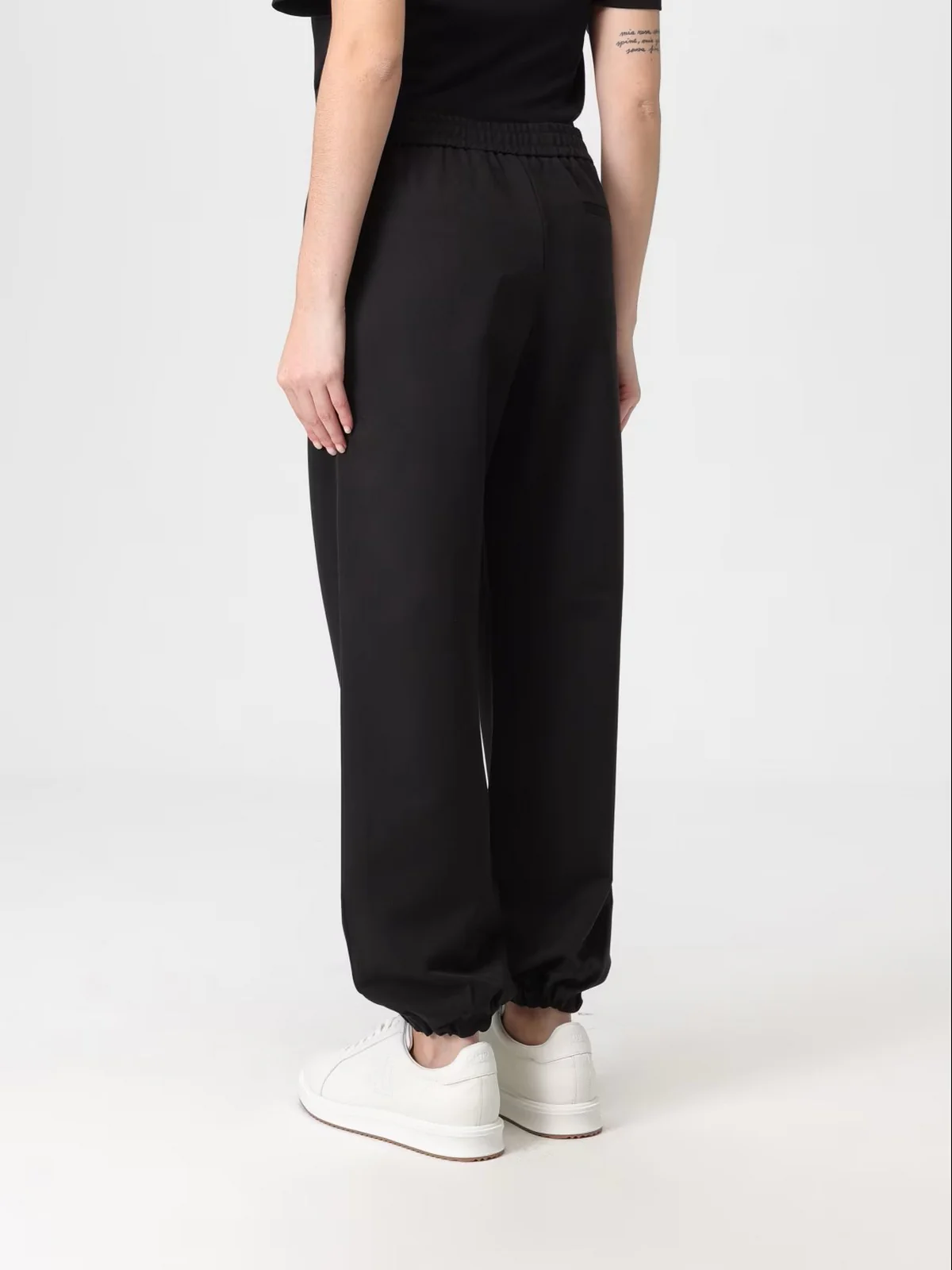LIU JO WHITE Pantalone Donna  MF5270TS224 22222 Nero - Image 3