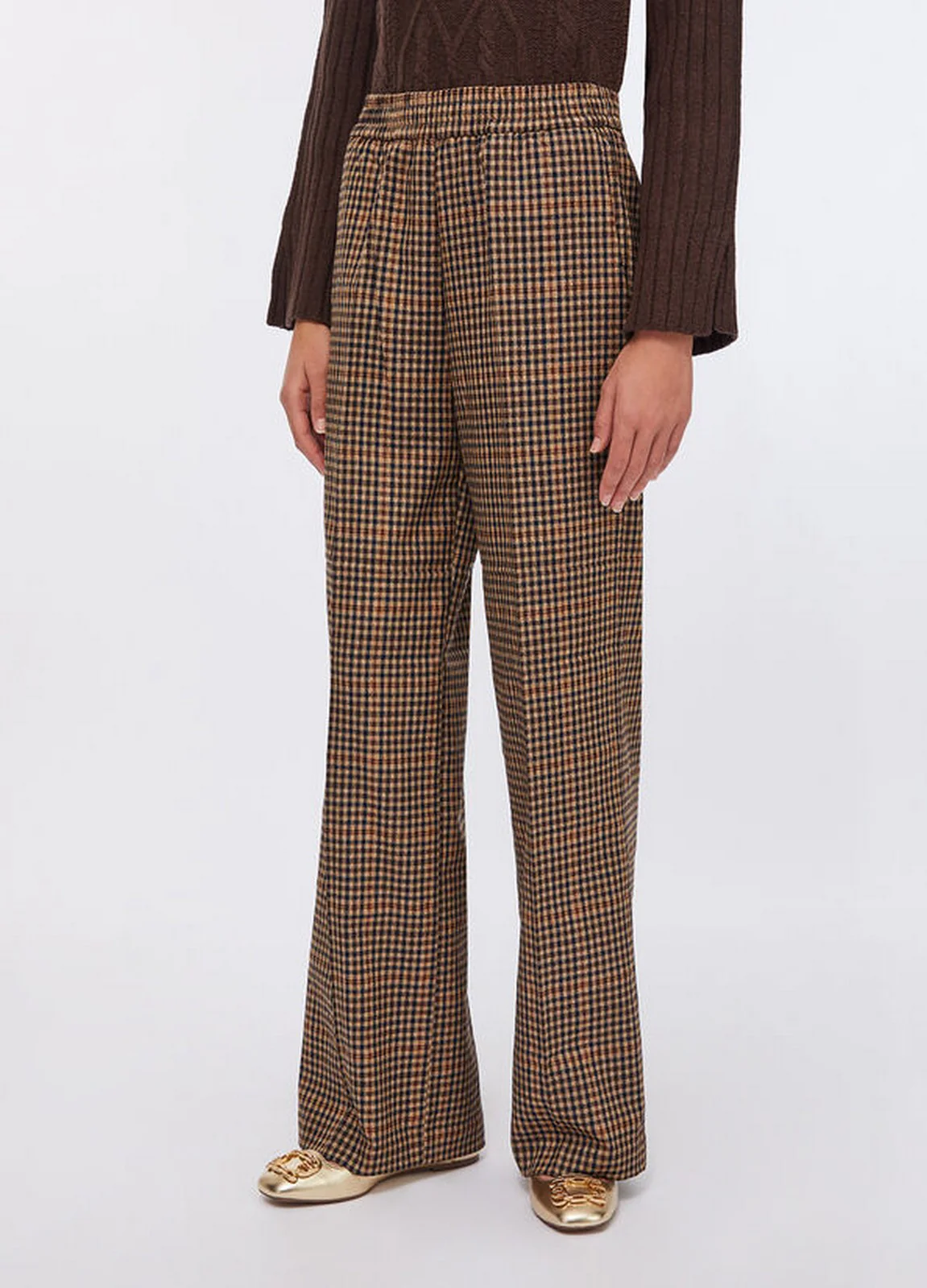 LIU JO WHITE Pantalone Donna  MF5349T4335 P9002 Micro c.cioc/beige/b - Image 2