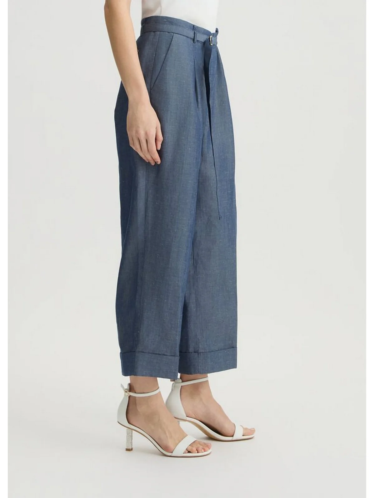 LIU JO WHITE Pantalone Donna  WA5132T4818 09481 Blu - Image 2