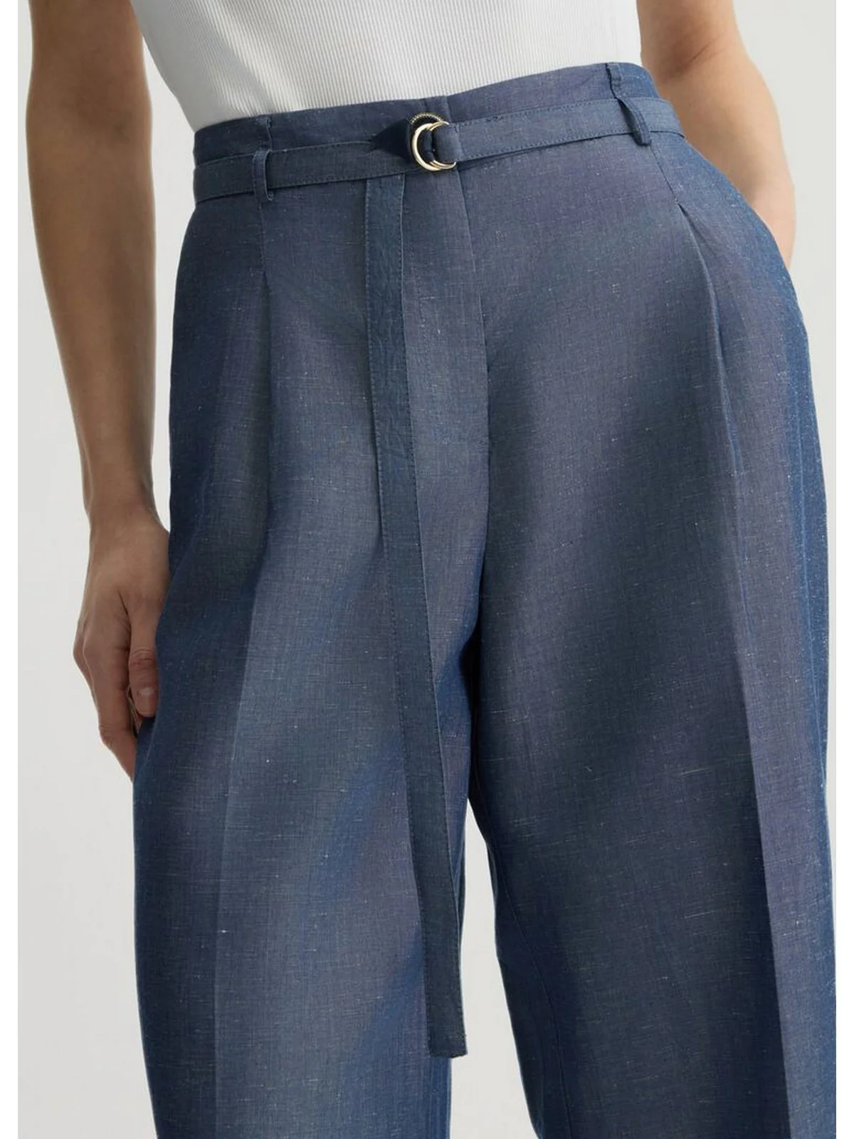 LIU JO WHITE Pantalone Donna  WA5132T4818 09481 Blu - Image 3